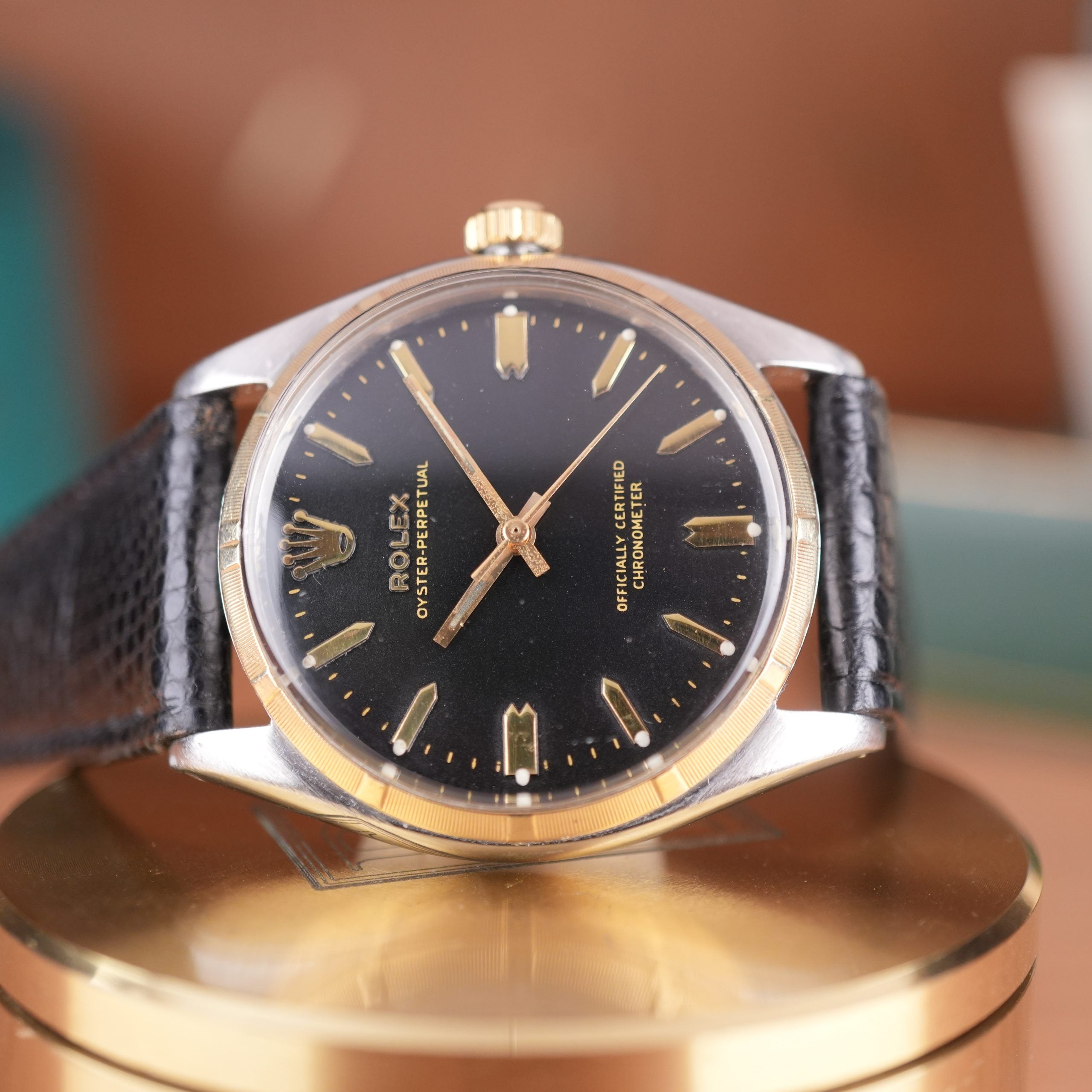 1958 Rolex Oyster Perpetual 6565 Steel and Gold 34mm with Box and Papers
