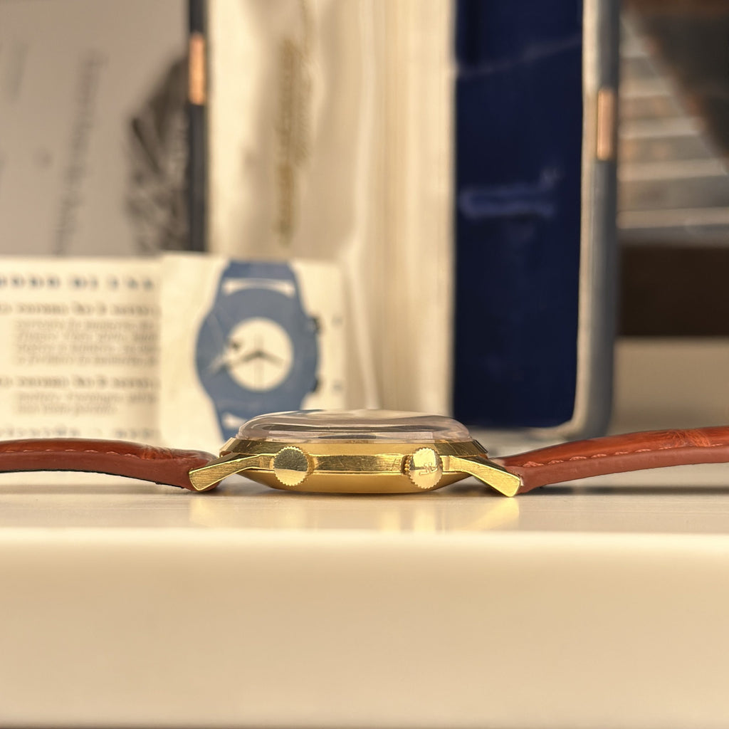 1959 Very Rare Jaeger LeCoulre Memovox 3159 Parking Alarm 18k Solid Gold With Archive from JLC
