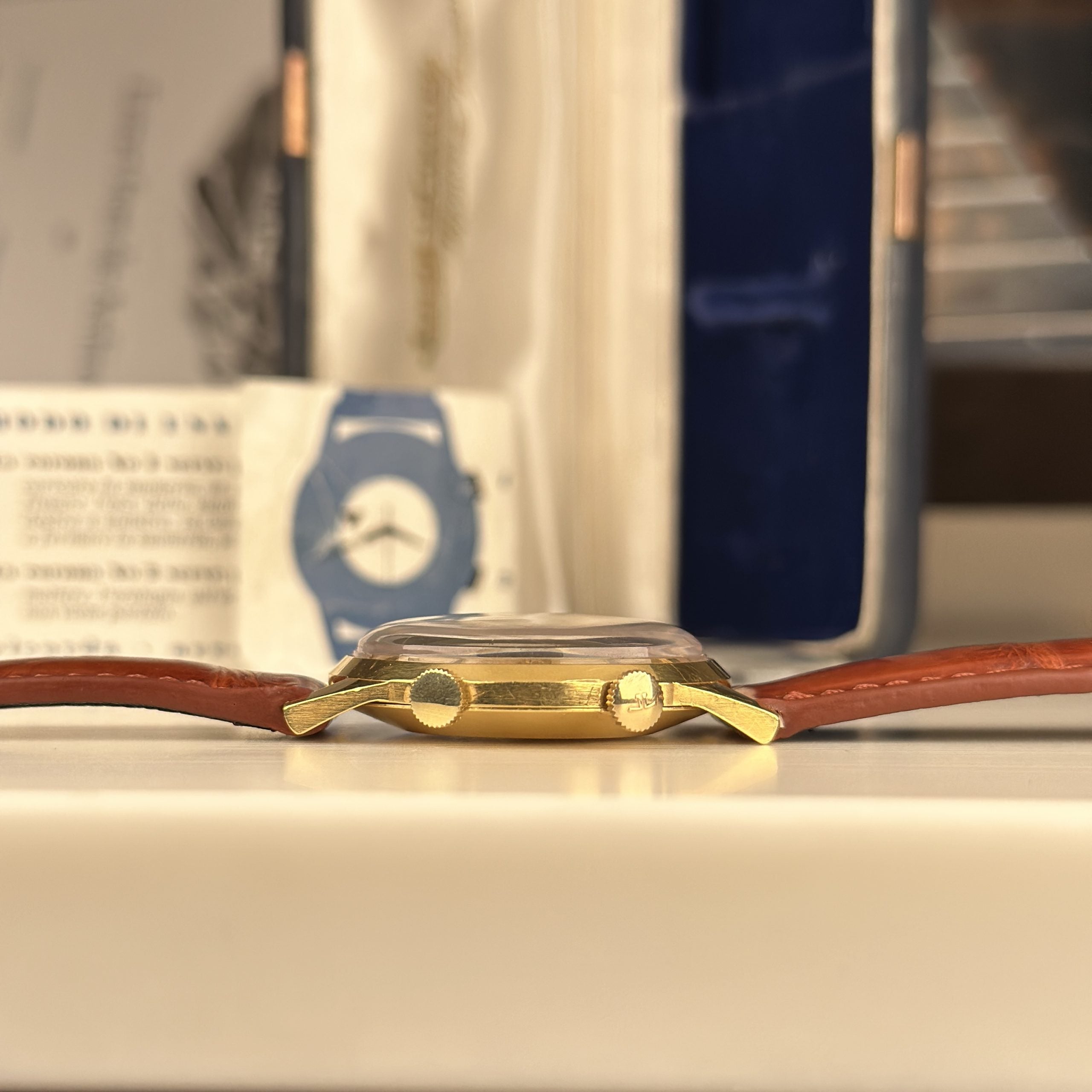 1959 Very Rare Jaeger LeCoulre Memovox 3159 Parking Alarm 18k Solid Gold With Archive from JLC