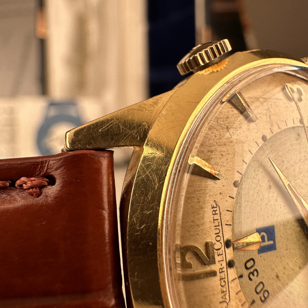 1959 Very Rare Jaeger LeCoulre Memovox 3159 Parking Alarm 18k Solid Gold With Archive from JLC