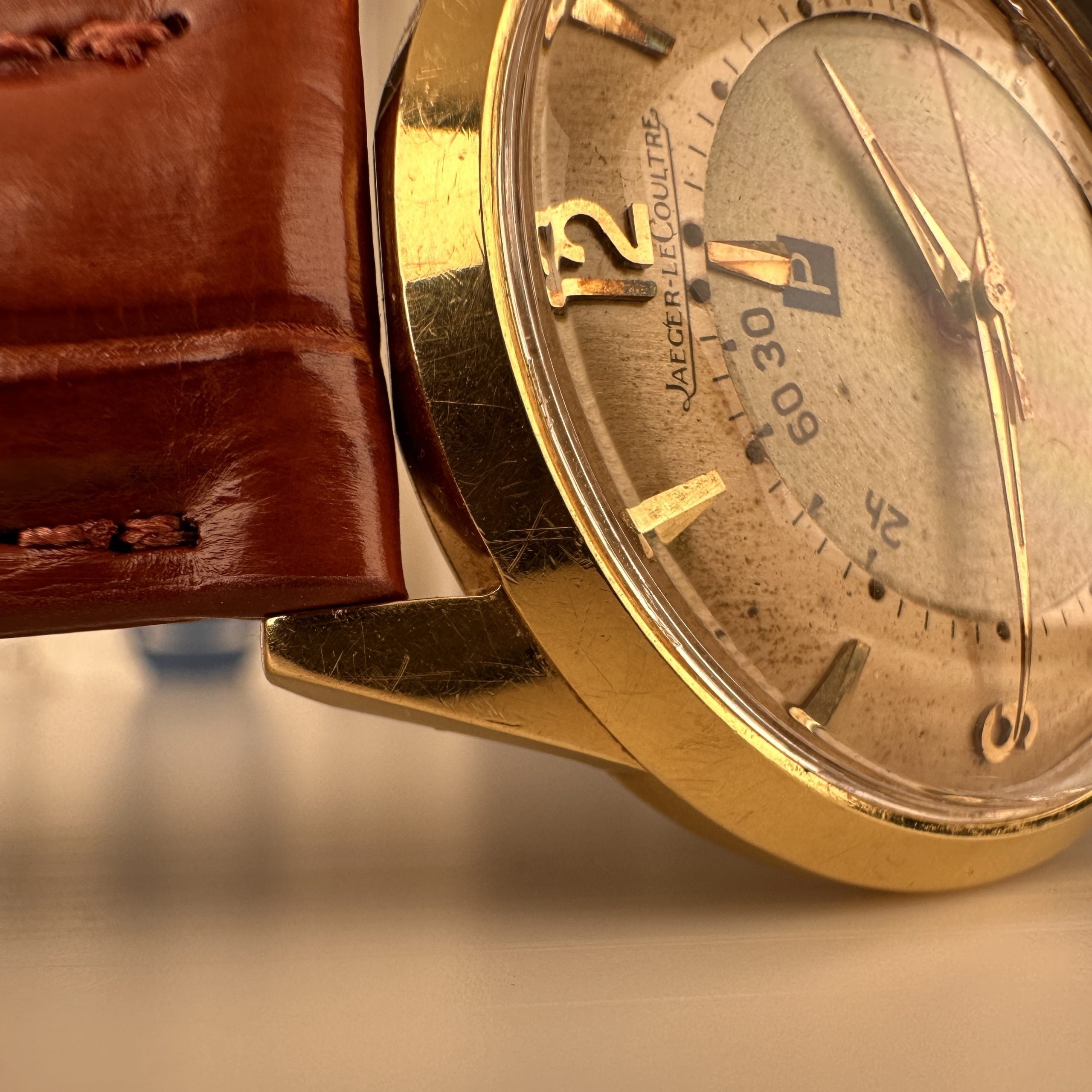 1959 Very Rare Jaeger LeCoulre Memovox 3159 Parking Alarm 18k Solid Gold With Archive from JLC