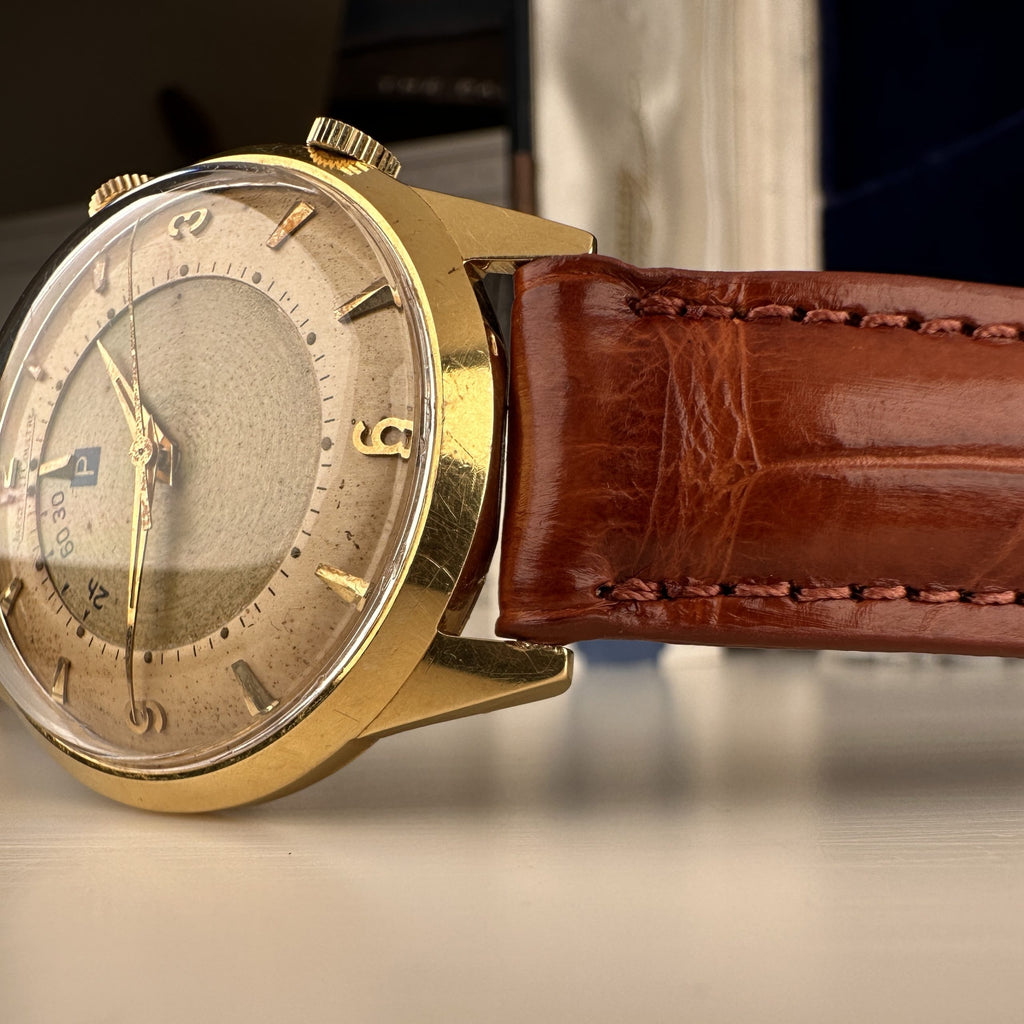 1959 Very Rare Jaeger LeCoulre Memovox 3159 Parking Alarm 18k Solid Gold With Archive from JLC