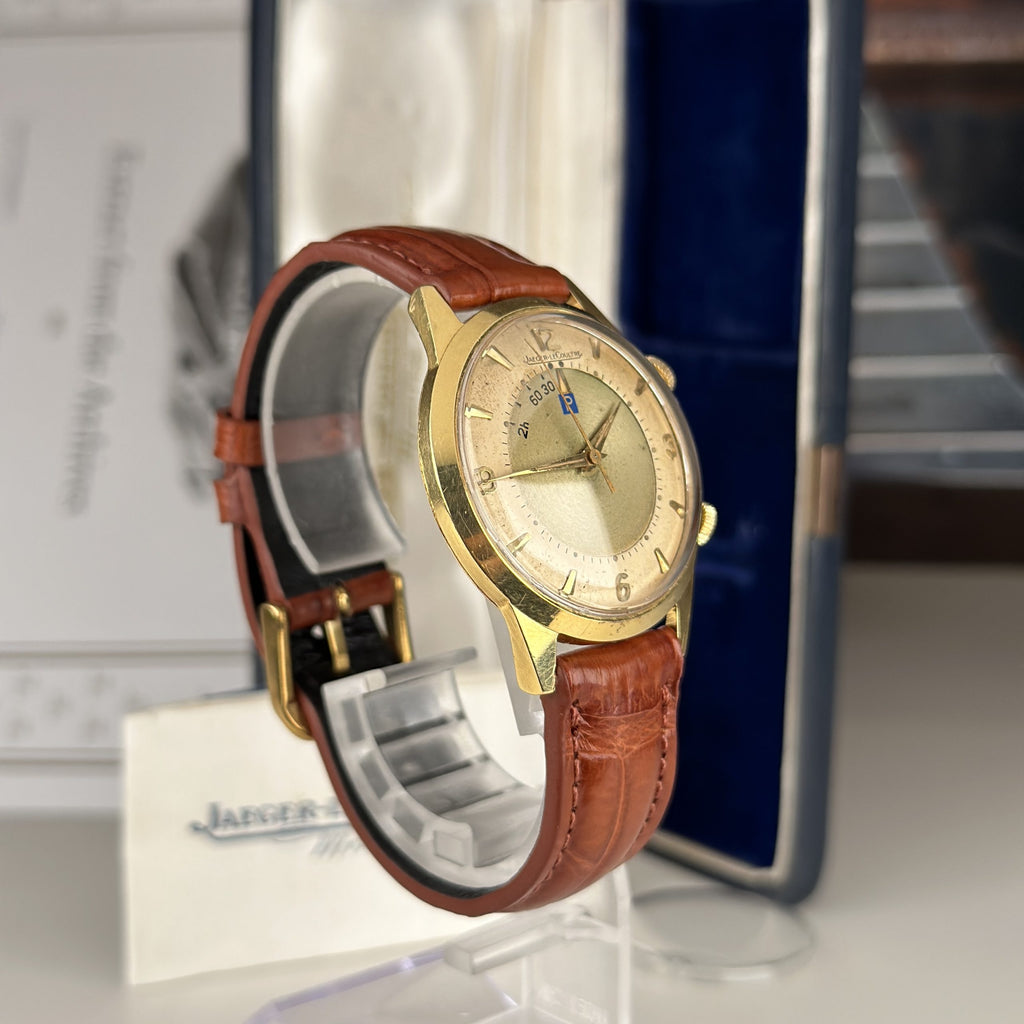 1959 Very Rare Jaeger LeCoulre Memovox 3159 Parking Alarm 18k Solid Gold With Archive from JLC