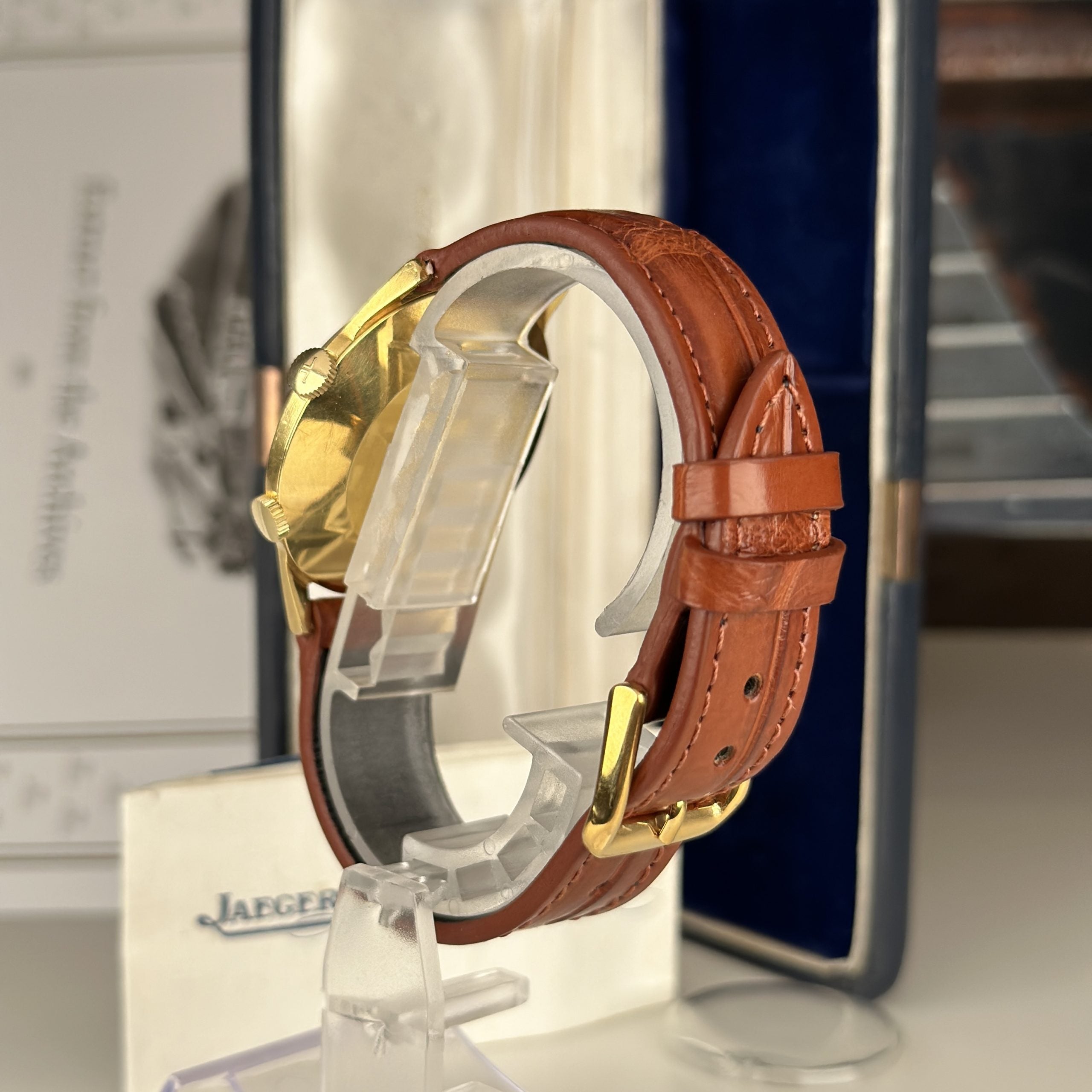 1959 Very Rare Jaeger LeCoulre Memovox 3159 Parking Alarm 18k Solid Gold With Archive from JLC