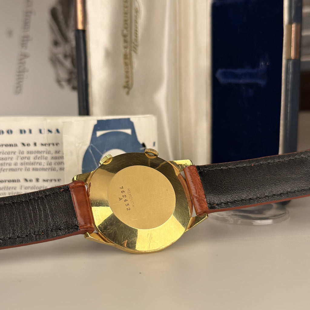 1959 Very Rare Jaeger LeCoulre Memovox 3159 Parking Alarm 18k Solid Gold With Archive from JLC