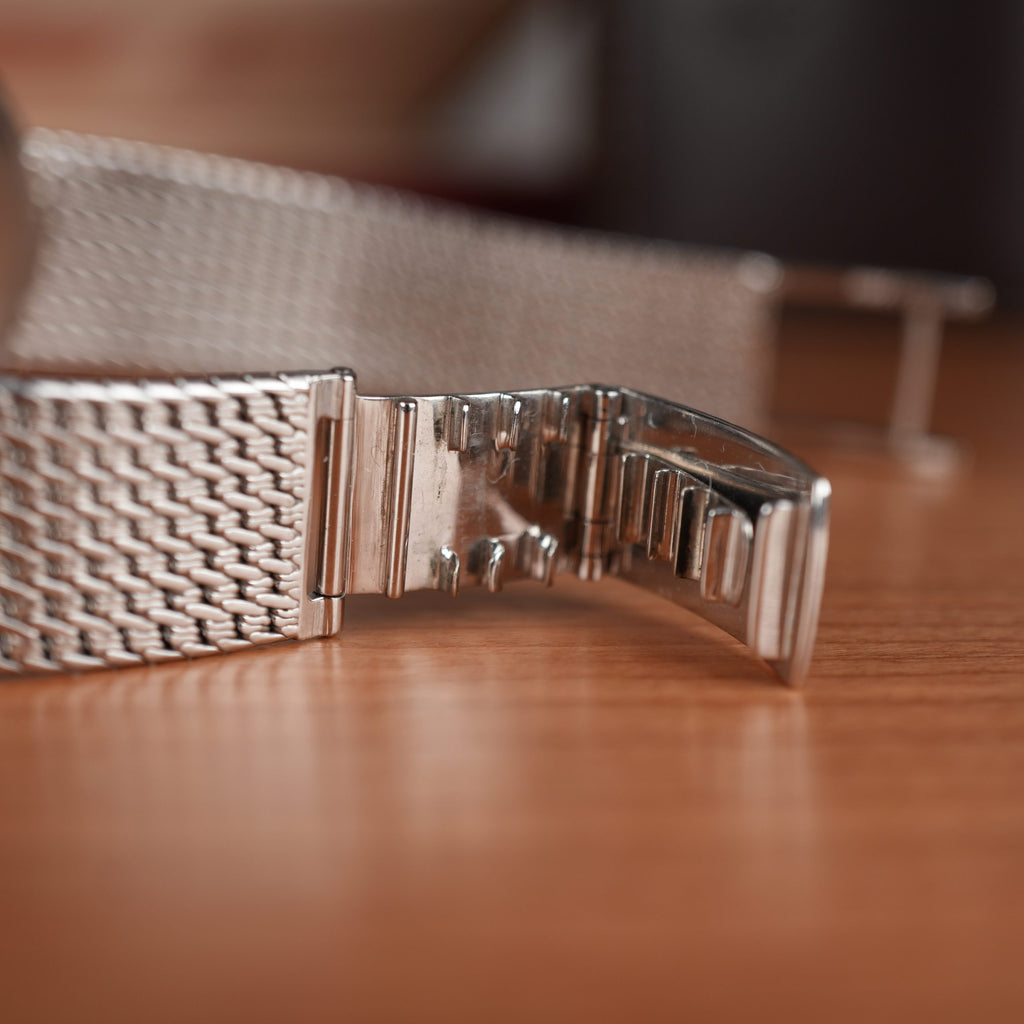 1960 Patek Philippe Calatrava 3445G White Gold Unique Gay Frères Bracelet  Unpolished