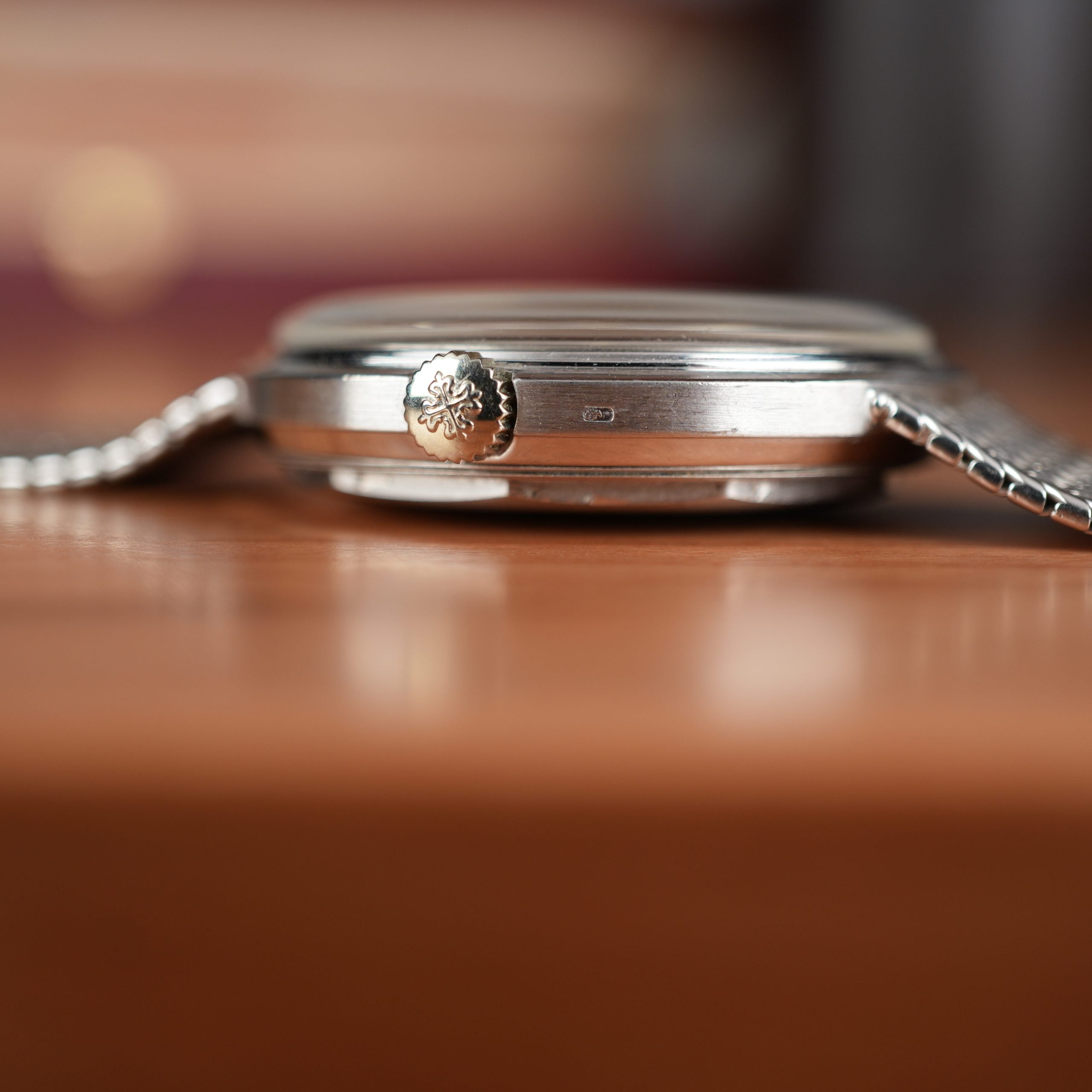 1960 Patek Philippe Calatrava 3445G White Gold Unique Gay Frères Bracelet  Unpolished