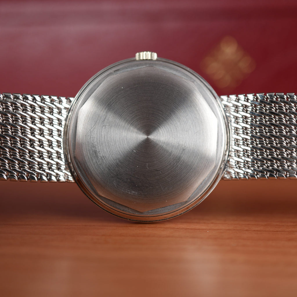 1960 Patek Philippe Calatrava 3445G White Gold Unique Gay Frères Bracelet  Unpolished