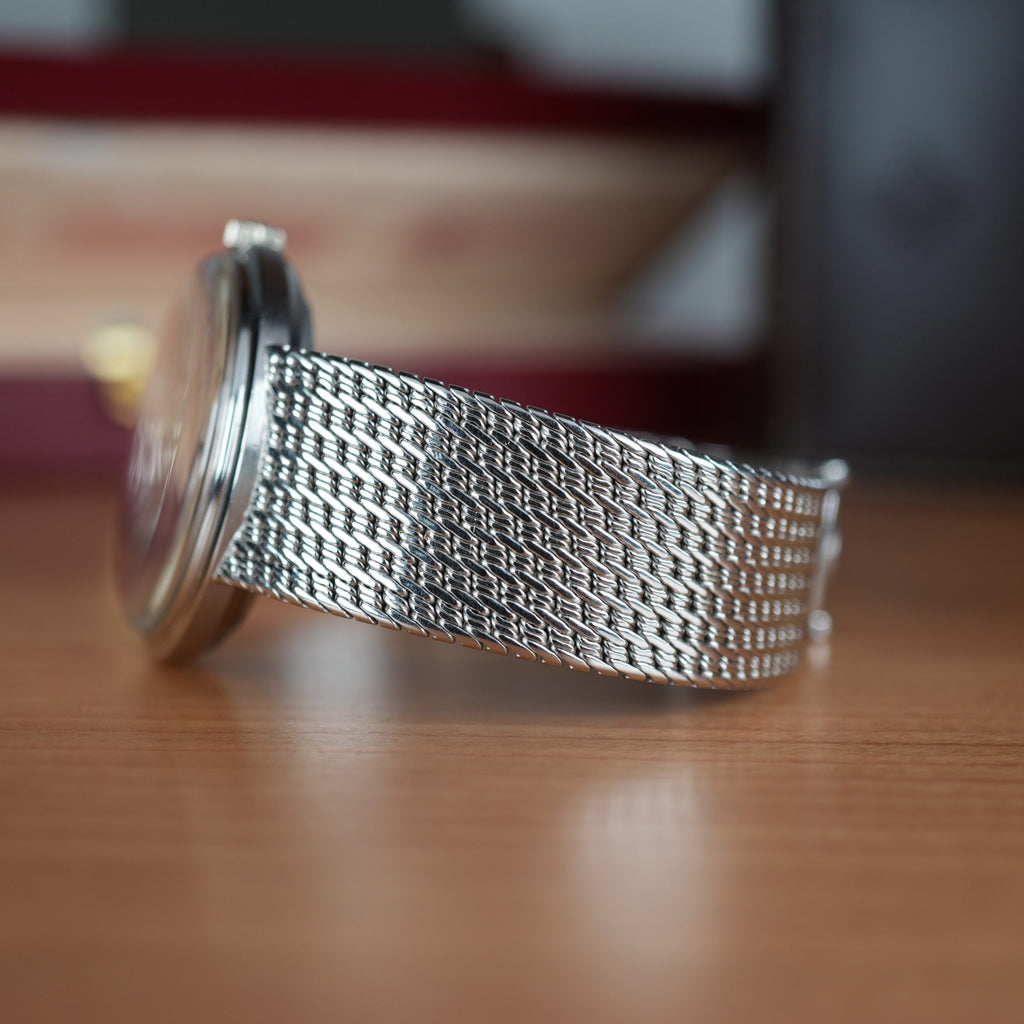 1960 Patek Philippe Calatrava 3445G White Gold Unique Gay Frères Bracelet  Unpolished