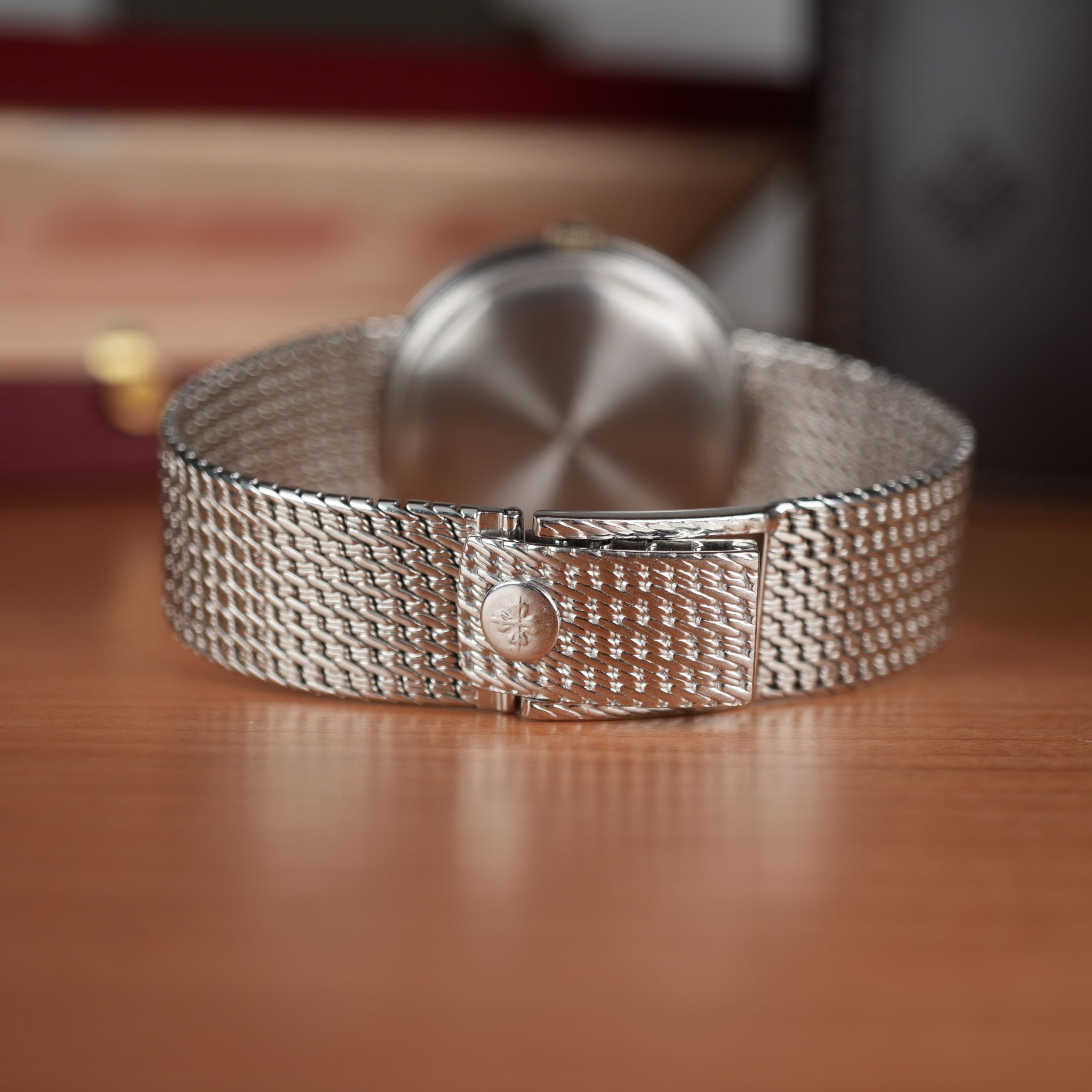 1960 Patek Philippe Calatrava 3445G White Gold Unique Gay Frères Bracelet  Unpolished