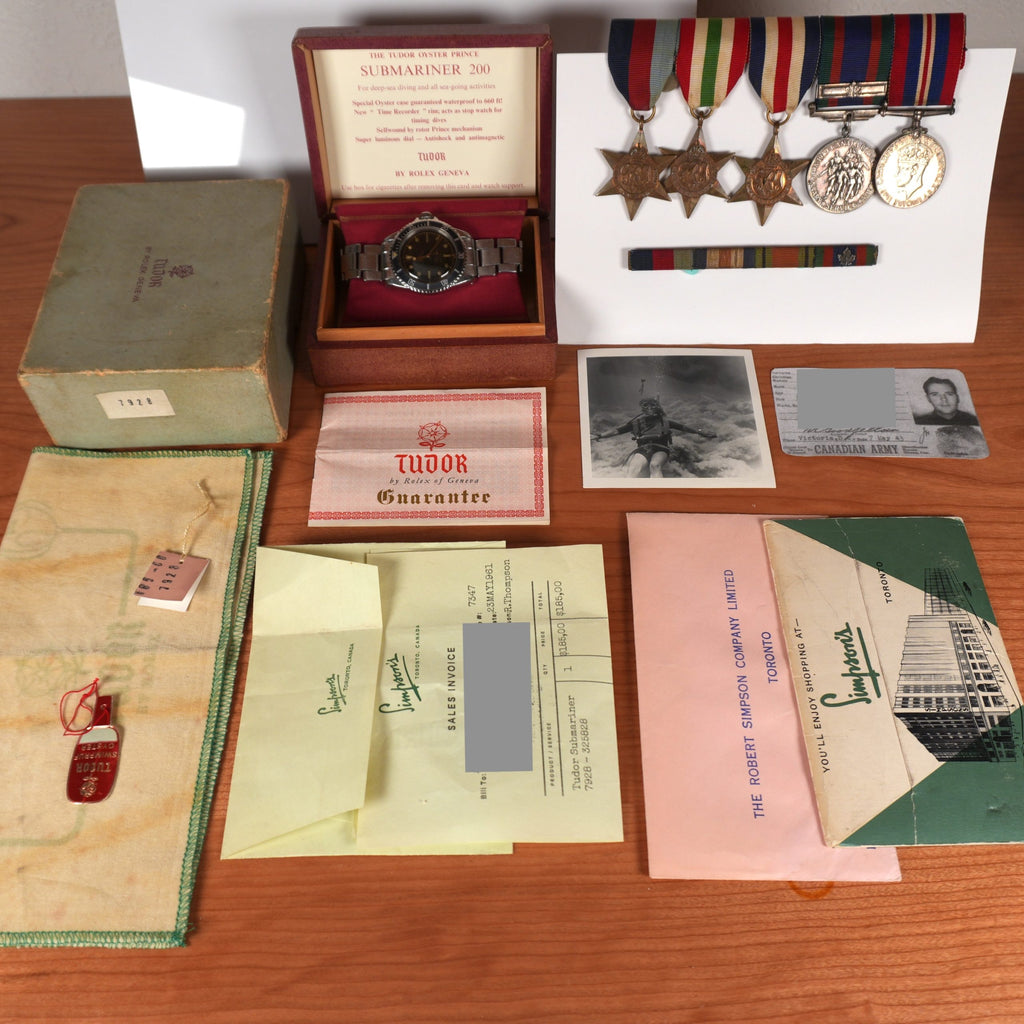 1960 Tudor Submariner 7928  Full Set Tropical Dial Canadian Army Provenance