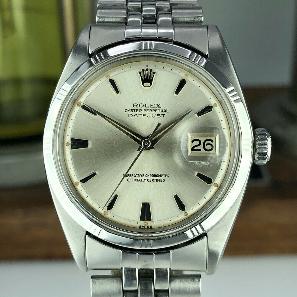1960 Vintage Rolex Datejust 1603 Radium Dial & Bamboo Bezel