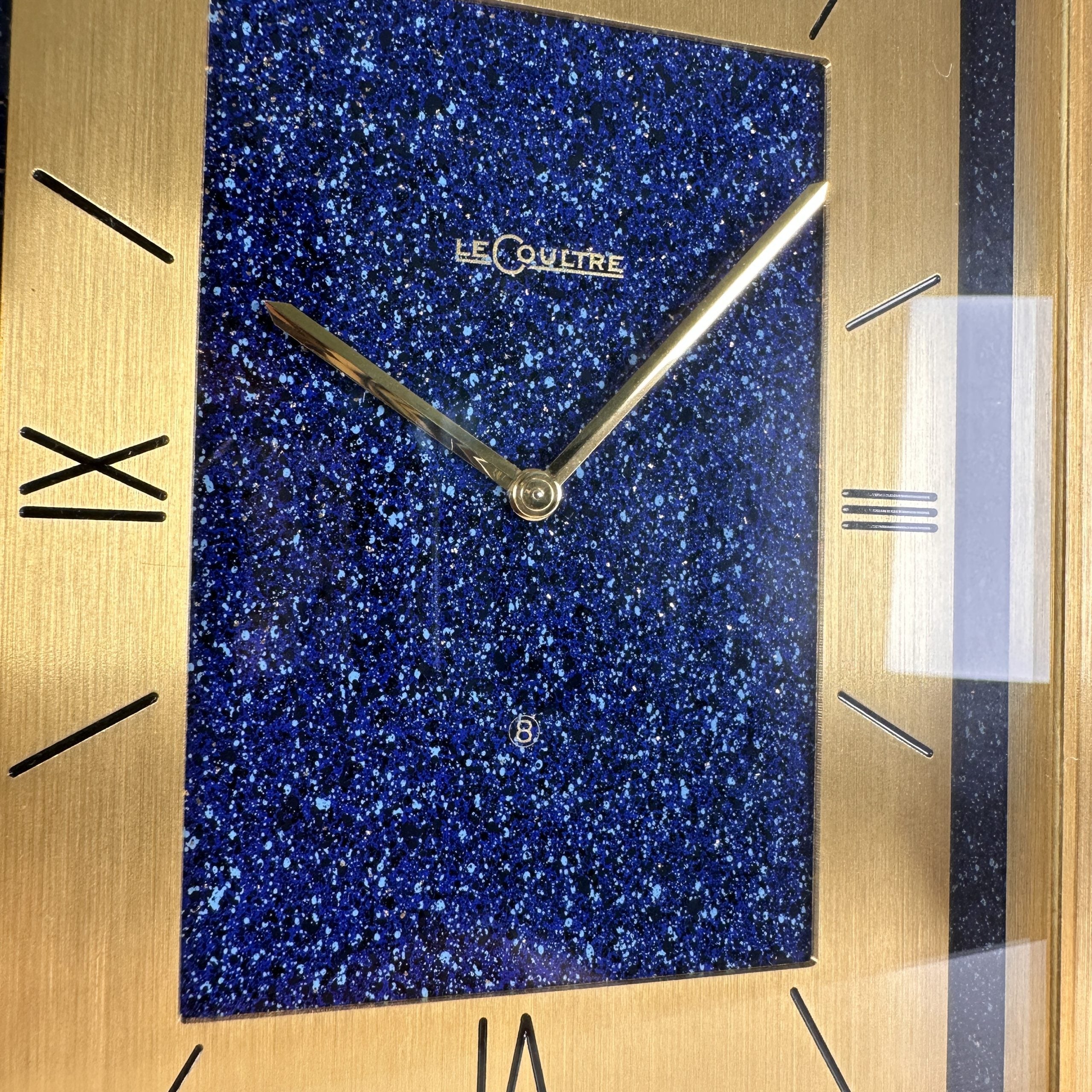 1960’s Jaeger LeCoultre Desk Clock ref. 530 New Old Stock NOS with Box and Papers