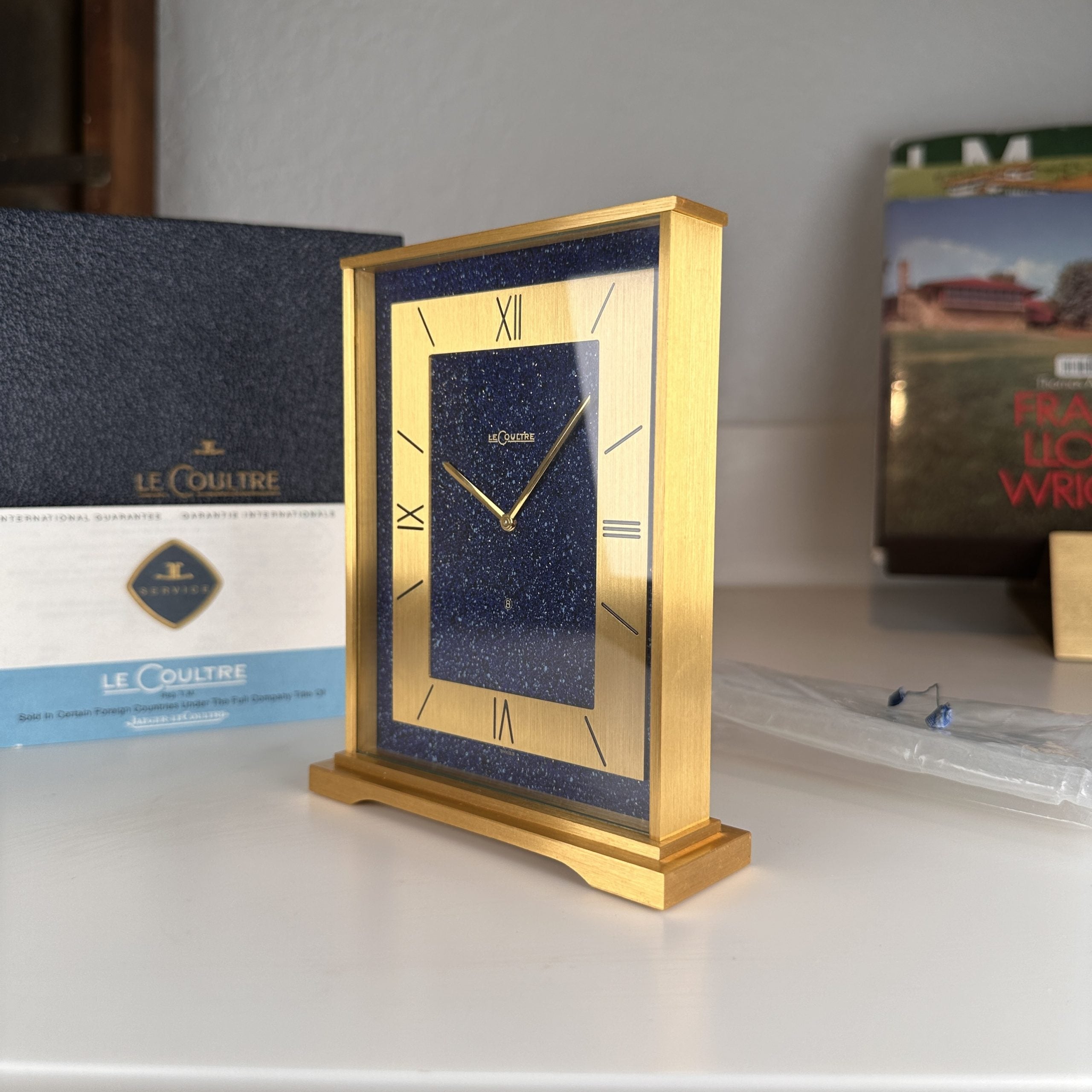 1960’s Jaeger LeCoultre Desk Clock ref. 530 New Old Stock NOS with Box and Papers
