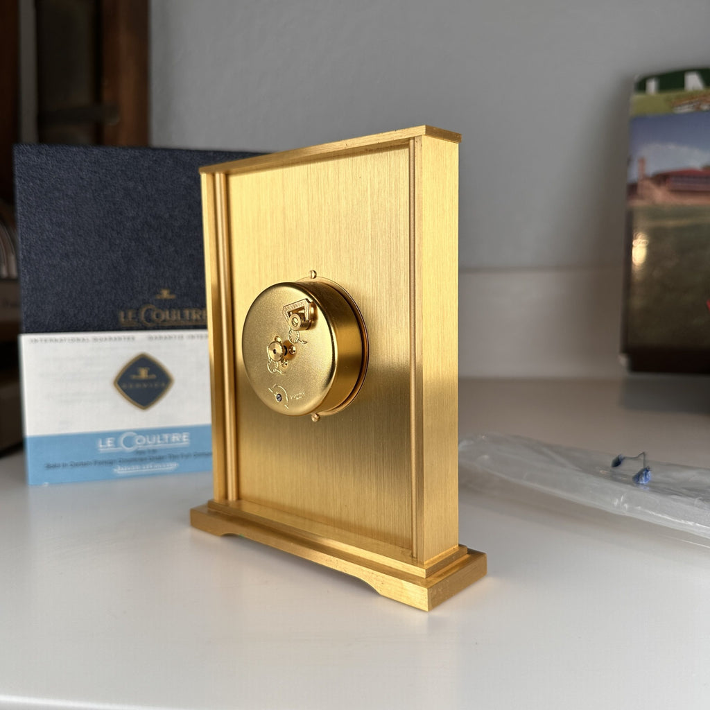 1960’s Jaeger LeCoultre Desk Clock ref. 530 New Old Stock NOS with Box and Papers