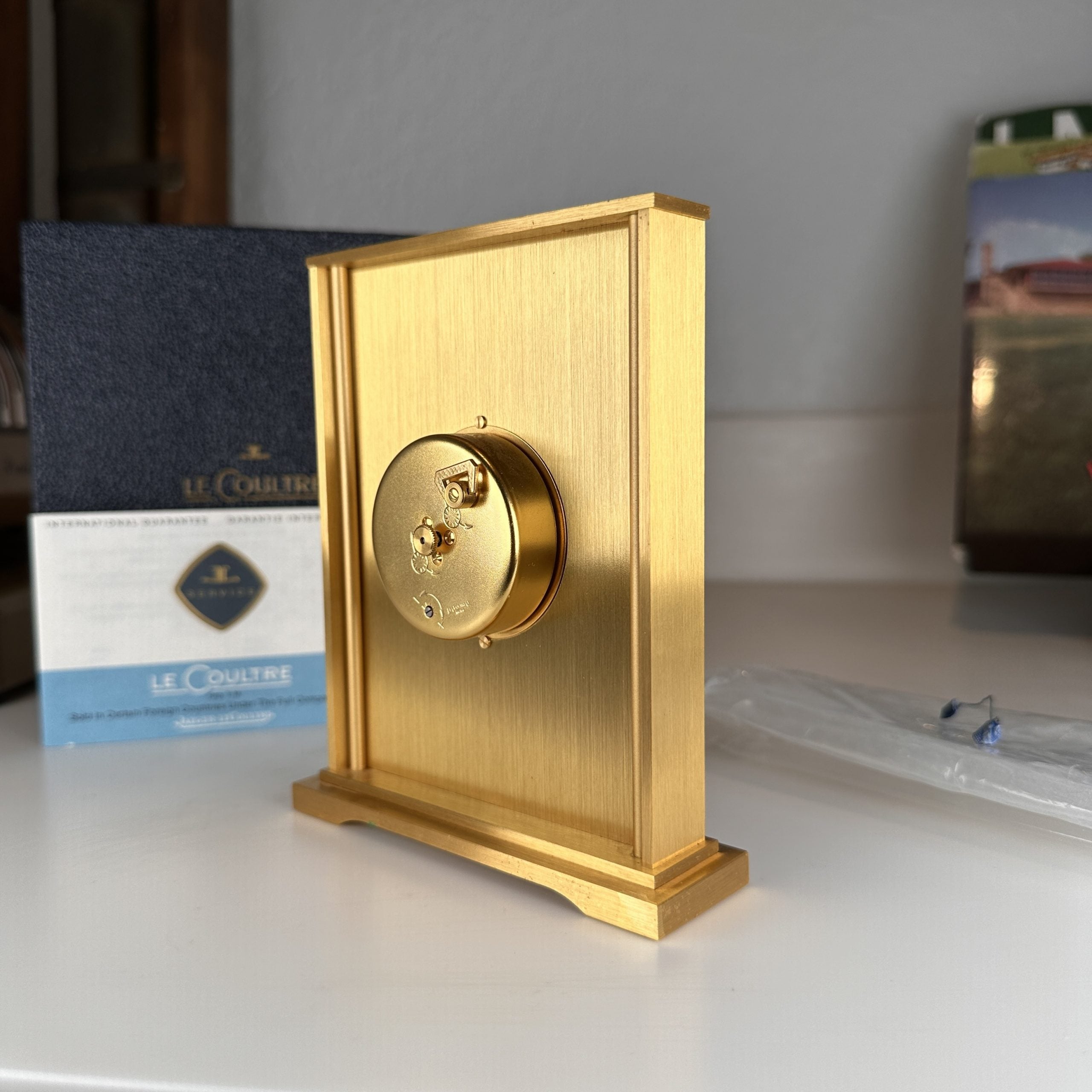 1960’s Jaeger LeCoultre Desk Clock ref. 530 New Old Stock NOS with Box and Papers