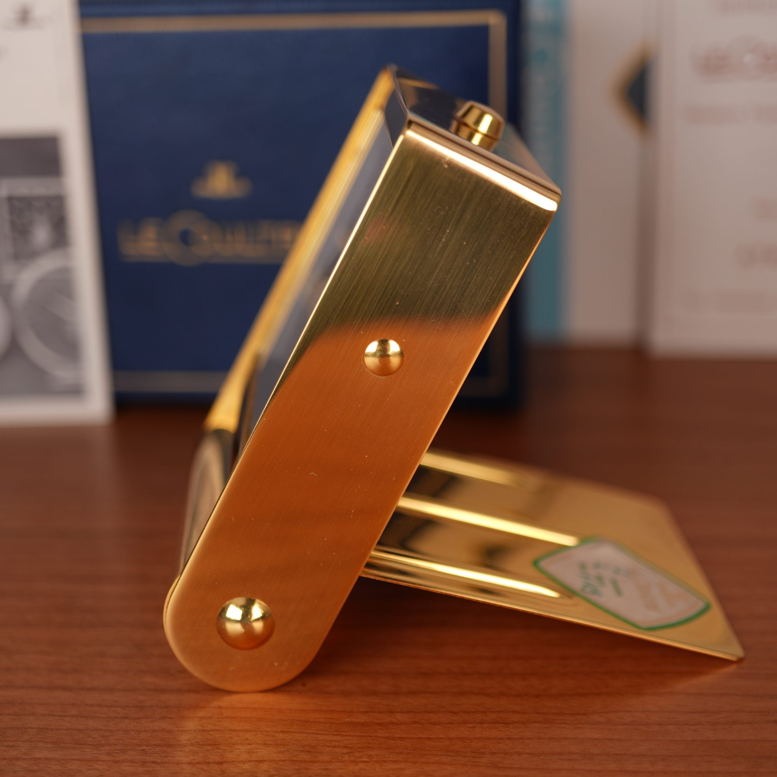 1960s NOS Jaeger-LeCoultre LeCoultre Ref. 4149 Miniature Travel Alarm Clock Full Set