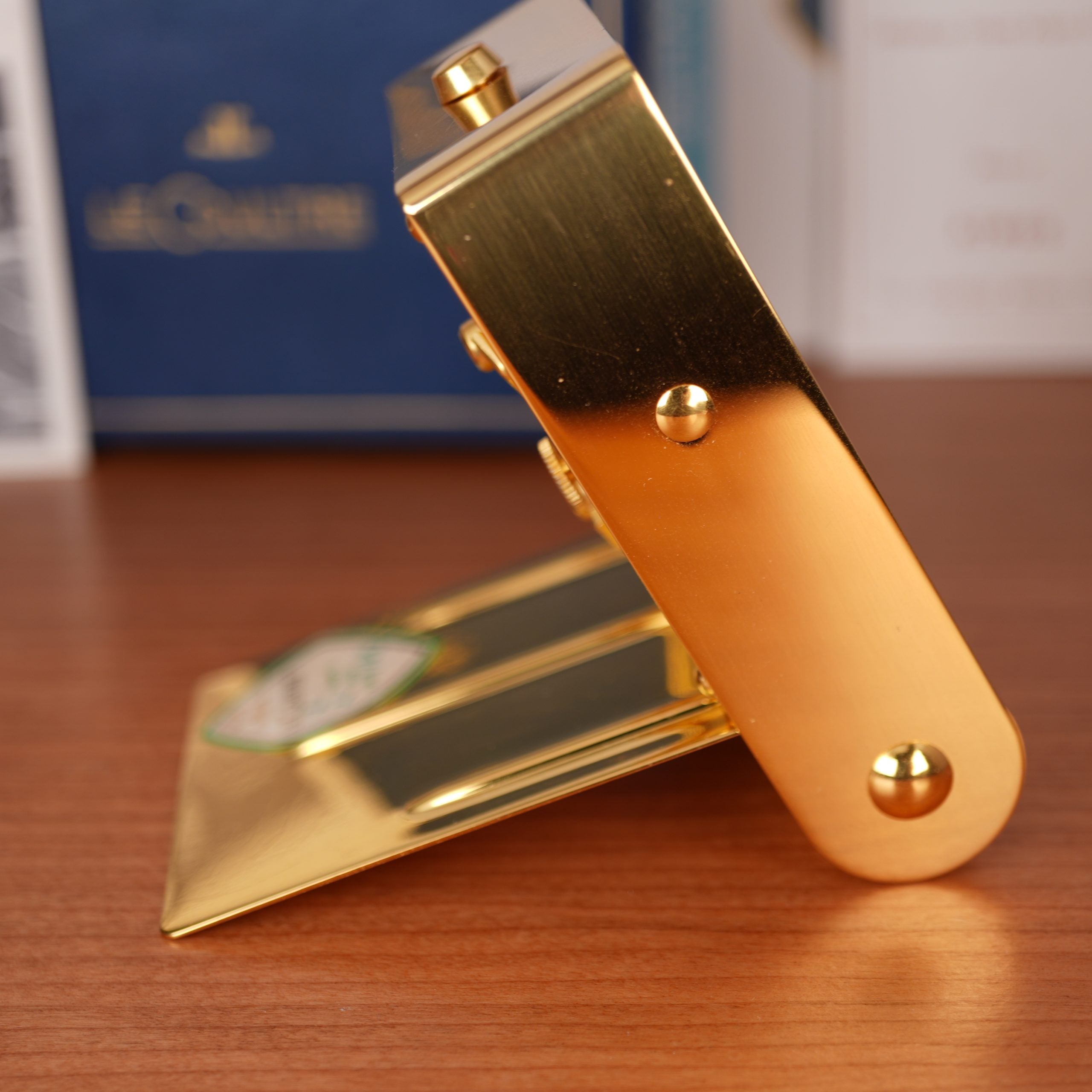 1960s NOS Jaeger-LeCoultre LeCoultre Ref. 4149 Miniature Travel Alarm Clock Full Set