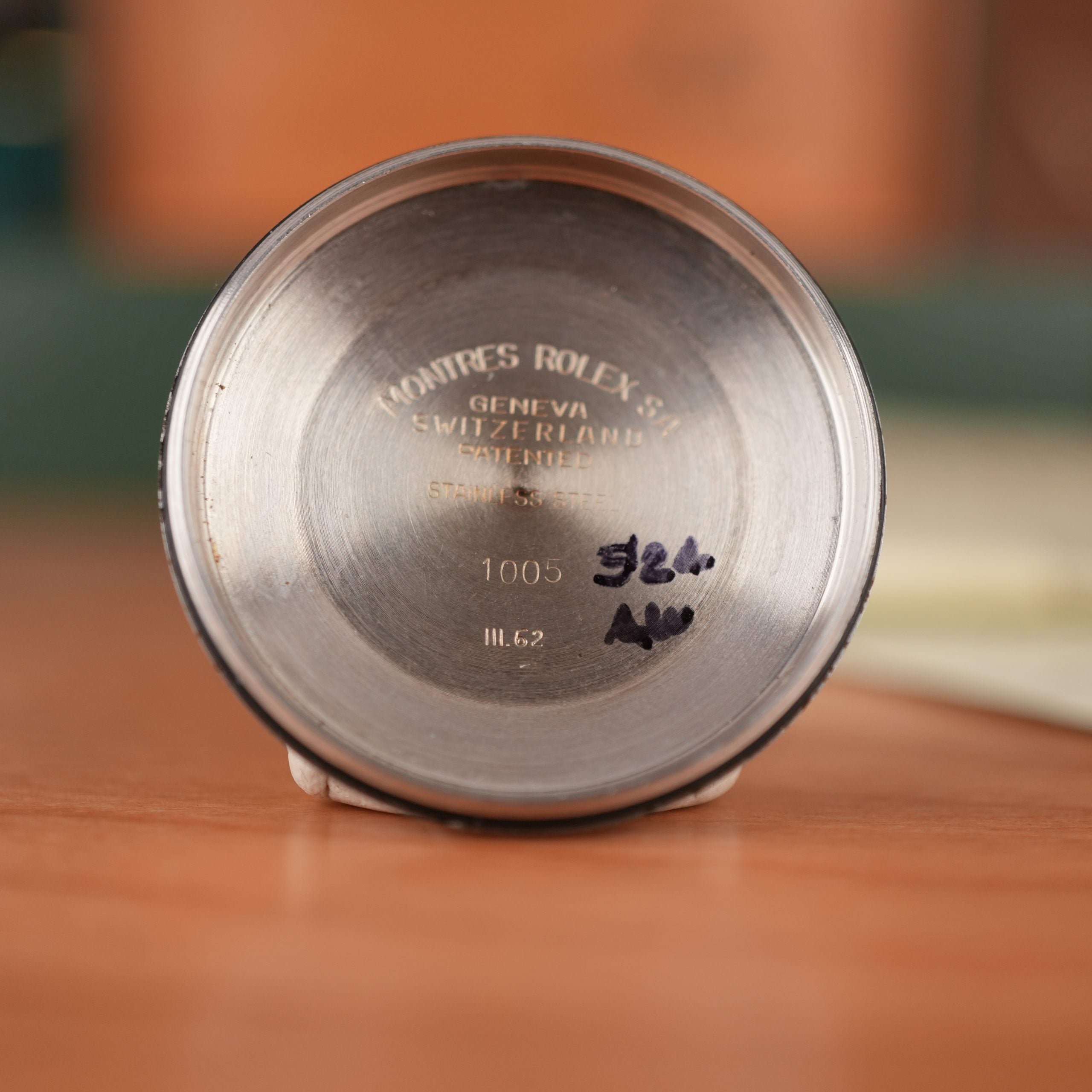 1962 Rolex Oyster Perpetual 1005 Steel and Gold with Original Chronometer Certificate Box and Papers