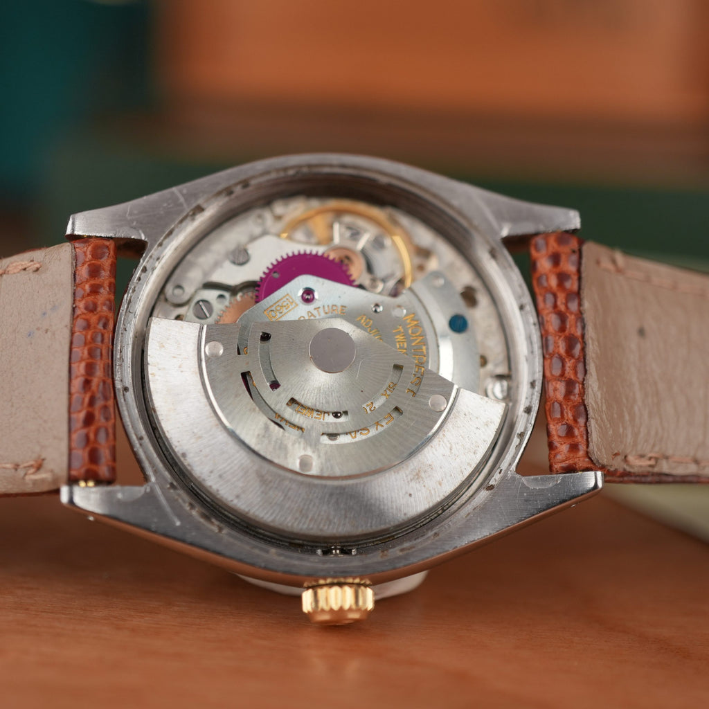 1962 Rolex Oyster Perpetual 1005 Steel and Gold with Original Chronometer Certificate Box and Papers
