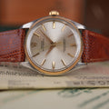 1962 Rolex Oyster Perpetual 1005 Steel and Gold with Original Chronometer Certificate Box and Papers