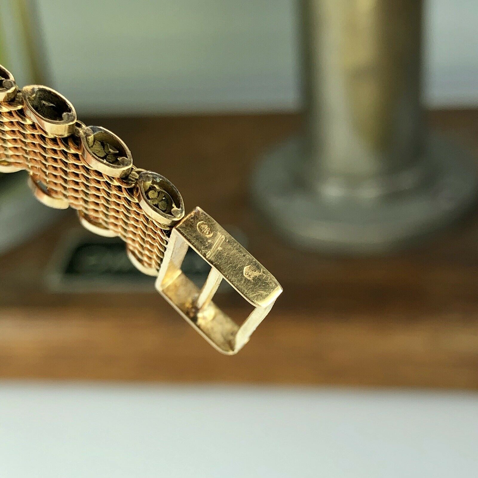 1962 Vintage Omega 2877 Solid 18k Gold Oversize Caliber 266 With Unique Bracelet