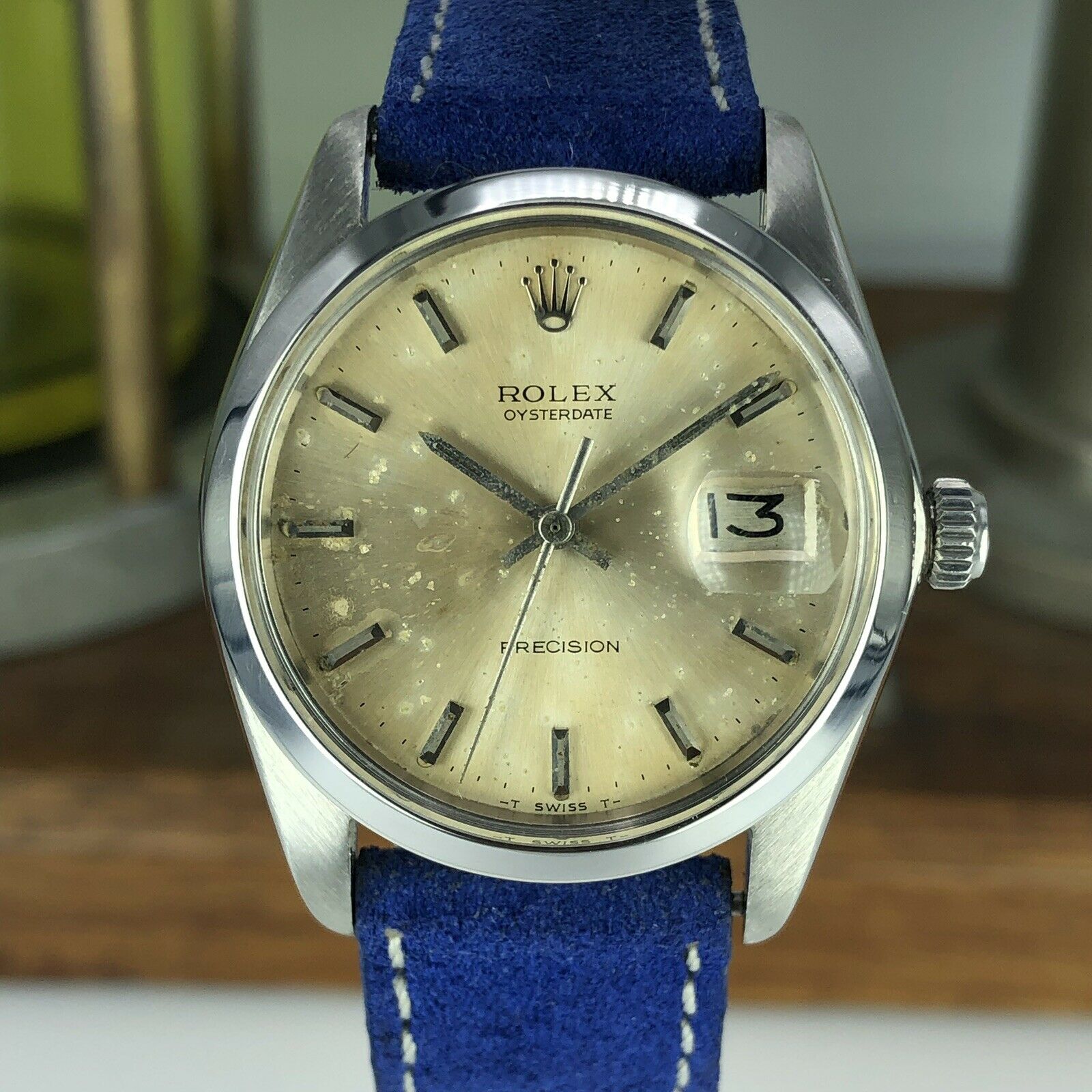 1962 Vintage Rolex Oyster Date Precision 6694 Original Dial & Hands