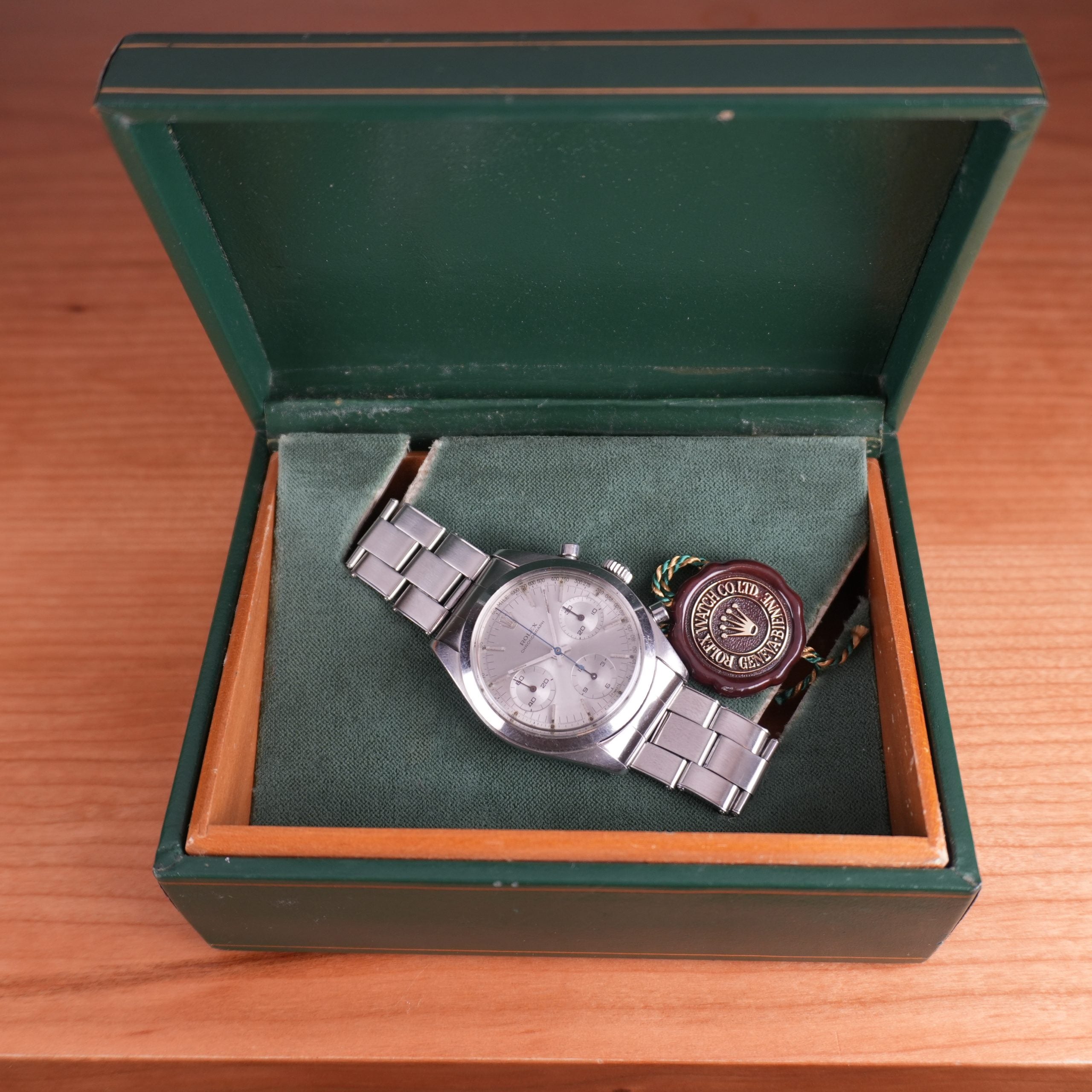 1963 Rolex Chronograph Pre Daytona 6238 Silver Dial Unpolished