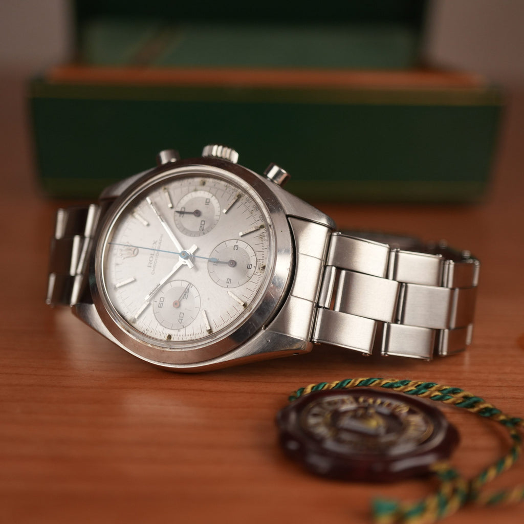 1963 Rolex Chronograph Pre Daytona 6238 Silver Dial Unpolished