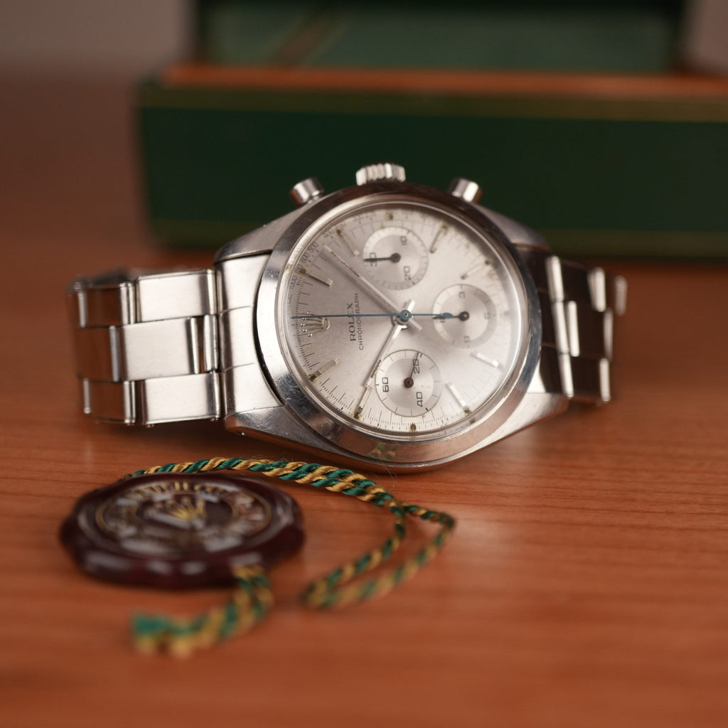 1963 Rolex Chronograph Pre Daytona 6238 Silver Dial Unpolished