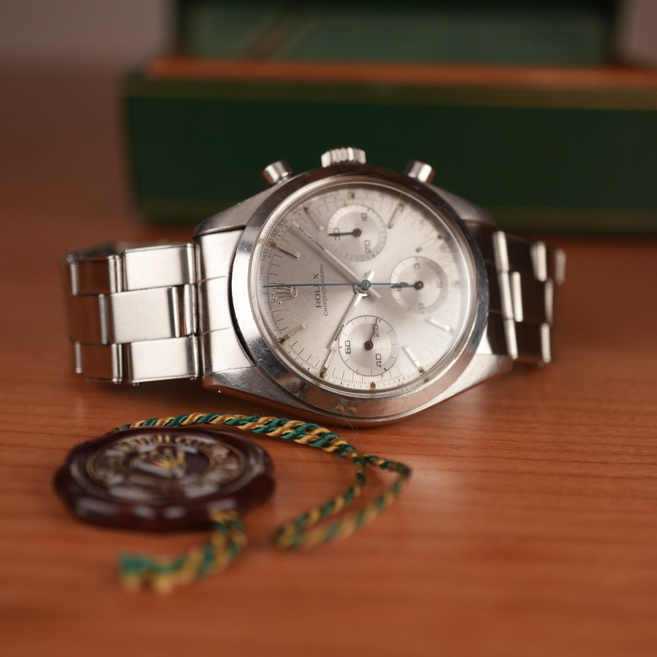 1963 Rolex Chronograph Pre Daytona 6238 Silver Dial Unpolished