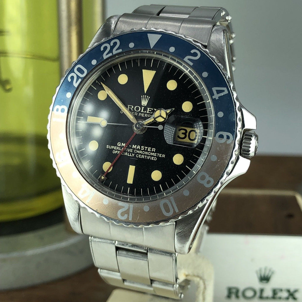 1963 Vintage Rolex GMT Master 1675 Gilt Radial Underline Swiss Only Dial PCG