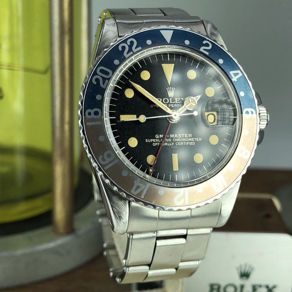 1963 Vintage Rolex GMT Master 1675 Gilt Radial Underline Swiss Only Dial PCG