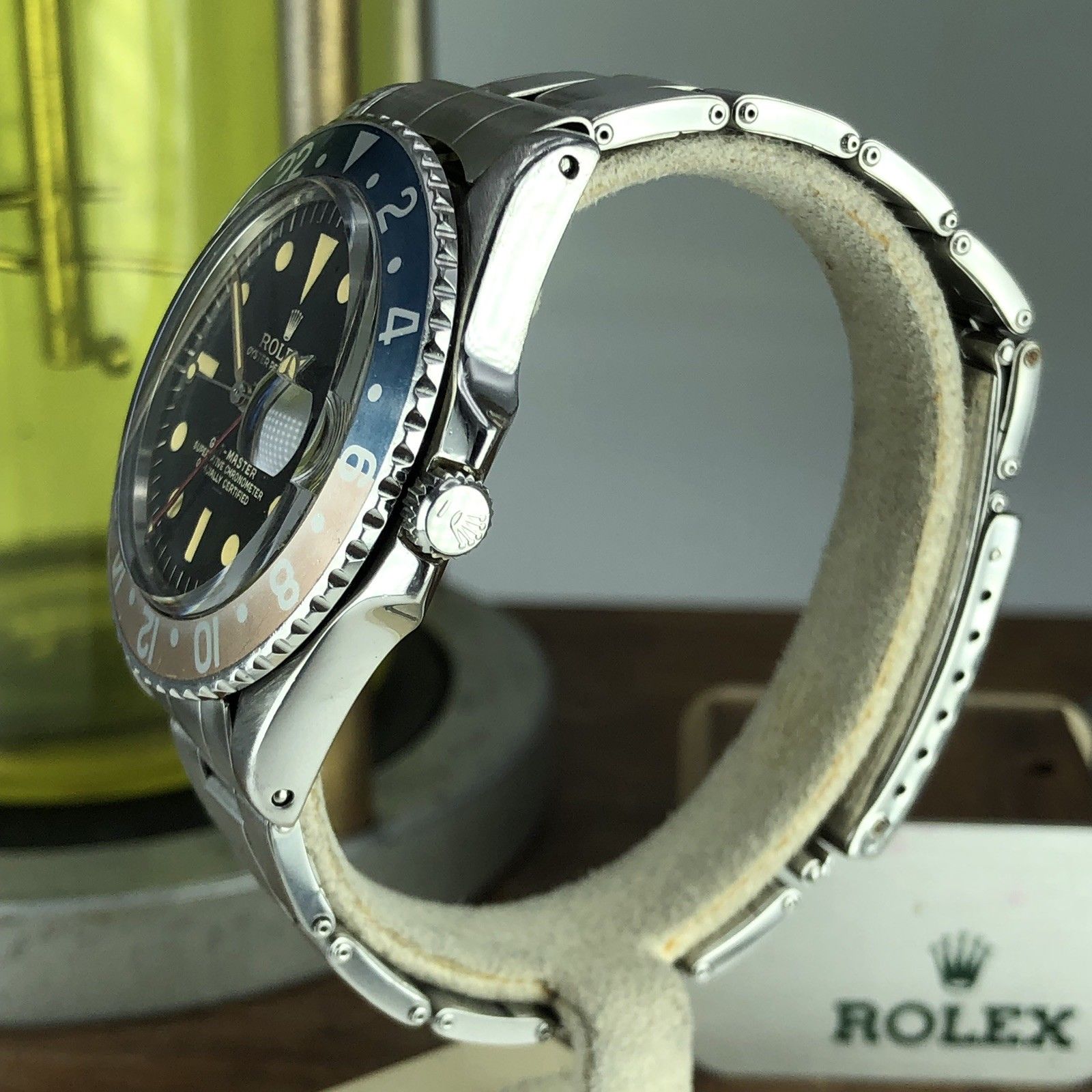 1963 Vintage Rolex GMT Master 1675 Gilt Radial Underline Swiss Only Dial PCG