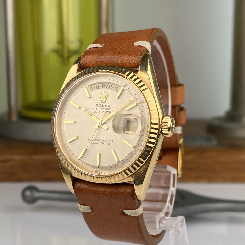 1964 Rolex Day-Date 1803 President 18k Yellow Gold Dial with Spanish Day
