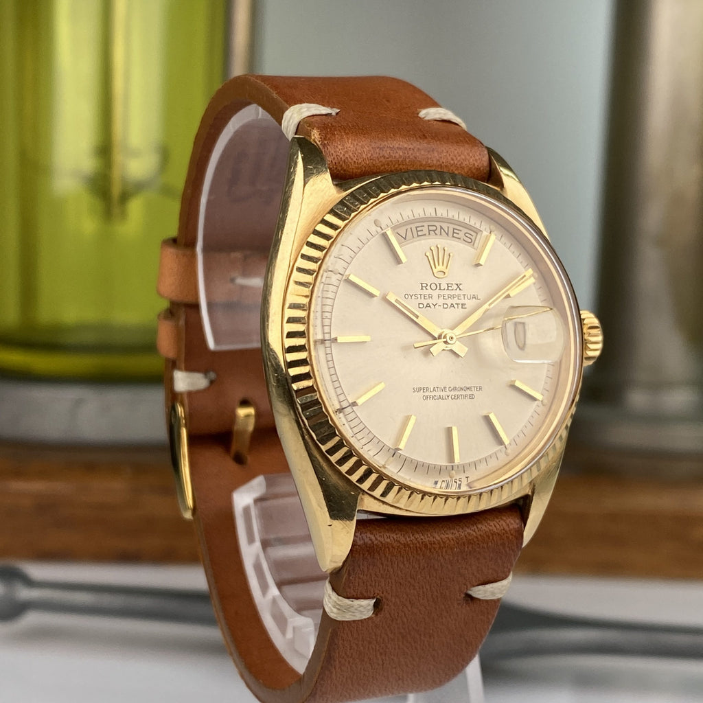 1964 Rolex Day-Date 1803 President 18k Yellow Gold Dial with Spanish Day