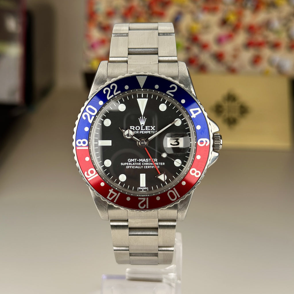 1964 Rolex GMT-Master 1675 Pepsi Completely serviced by Rolex USA in 2023