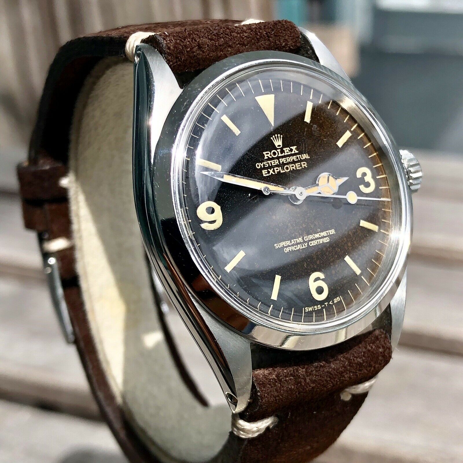 1965 Vintage Rolex Explorer 1016 Gilt Tropical Brown Dial - Awad