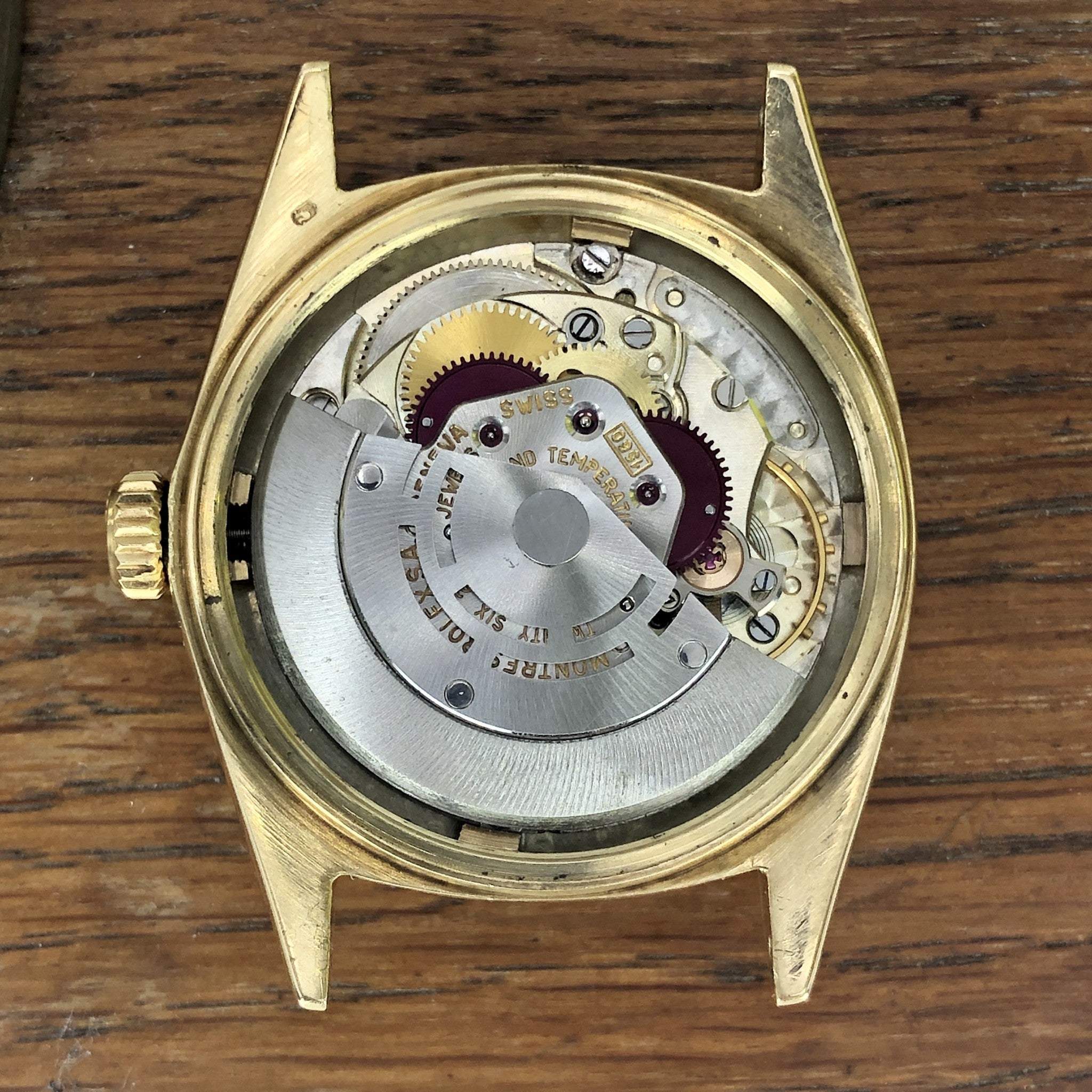 1965 Vintage Rolex Datejust 1601 Rare 14k Solid Gold With Roman Swiss Only Dial