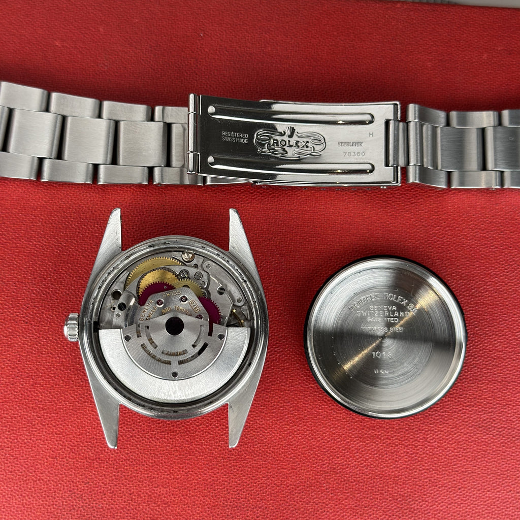 1966 Rolex Oyster Perpetual 1018 Silver Dial 36mm on Oyster bracelet