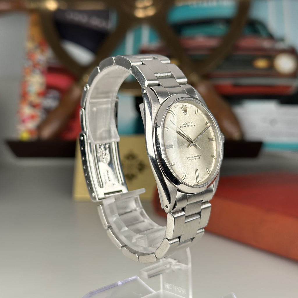 1966 Rolex Oyster Perpetual 1018 Silver Dial 36mm on Oyster bracelet