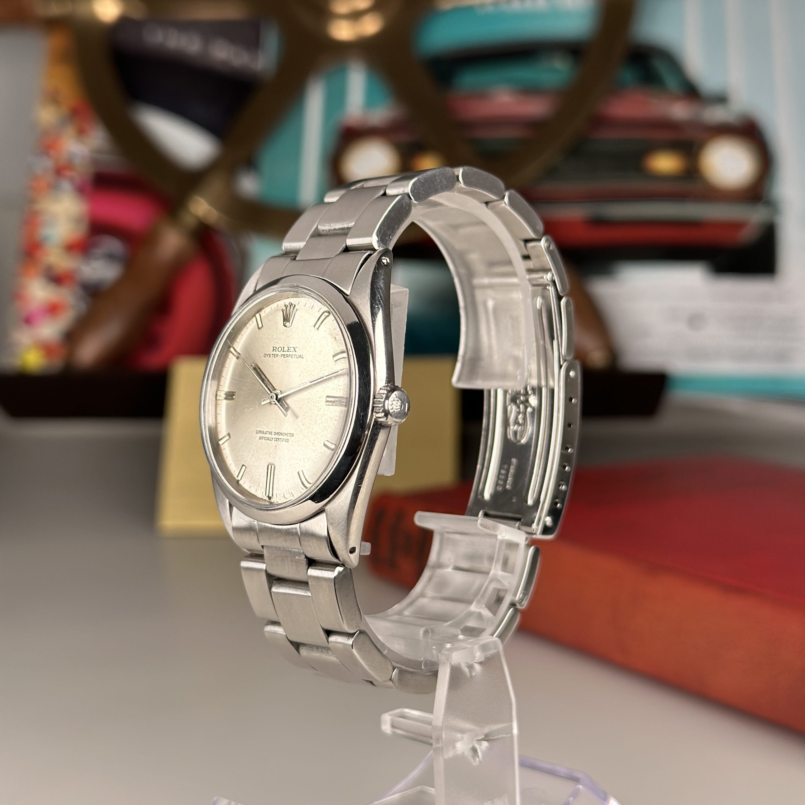 1966 Rolex Oyster Perpetual 1018 Silver Dial 36mm on Oyster bracelet