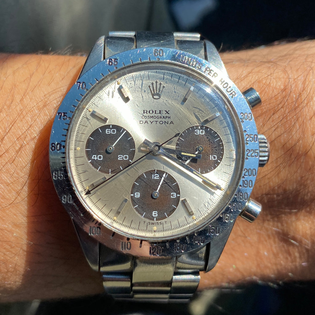 1967 Rolex Daytona 6239 Tropical Brown Sub Dials with Original Box & Papers
