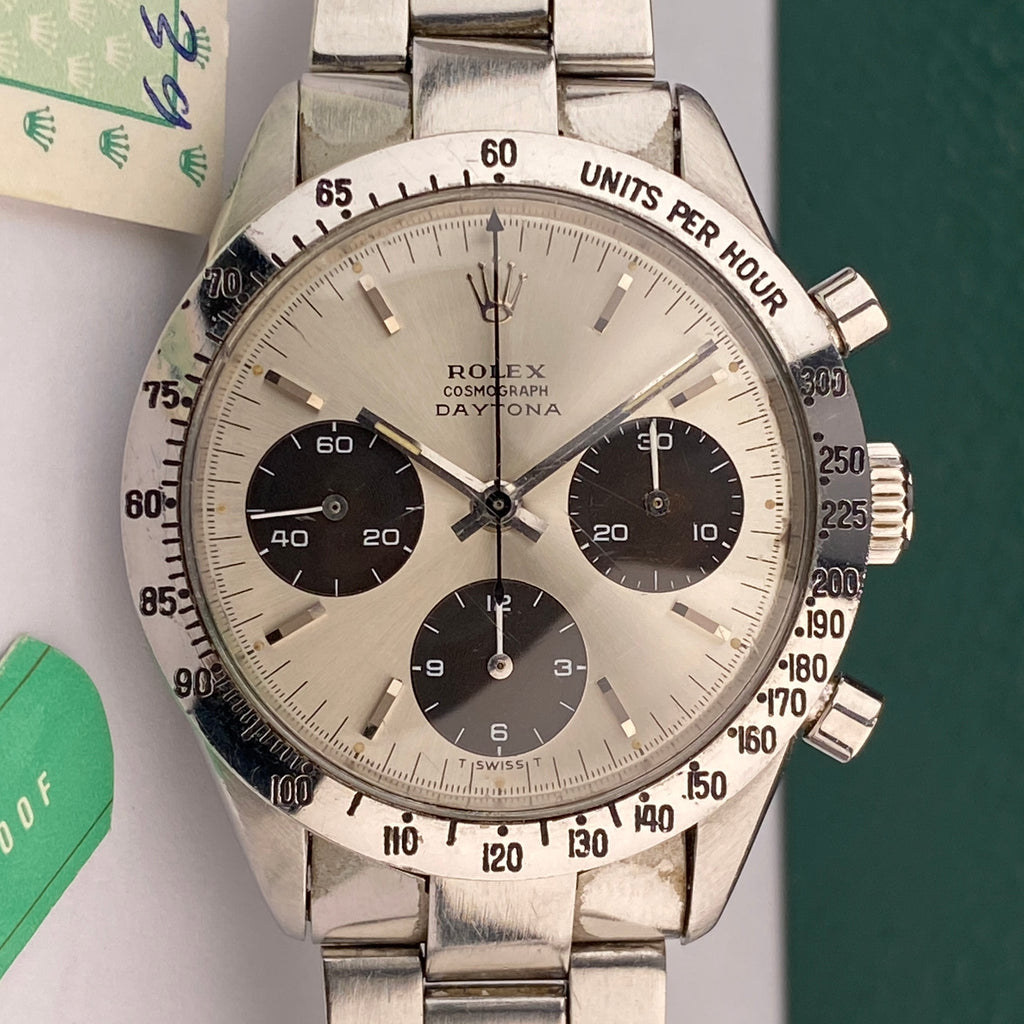 1967 Rolex Daytona 6239 Tropical Brown Sub Dials with Original Box & Papers