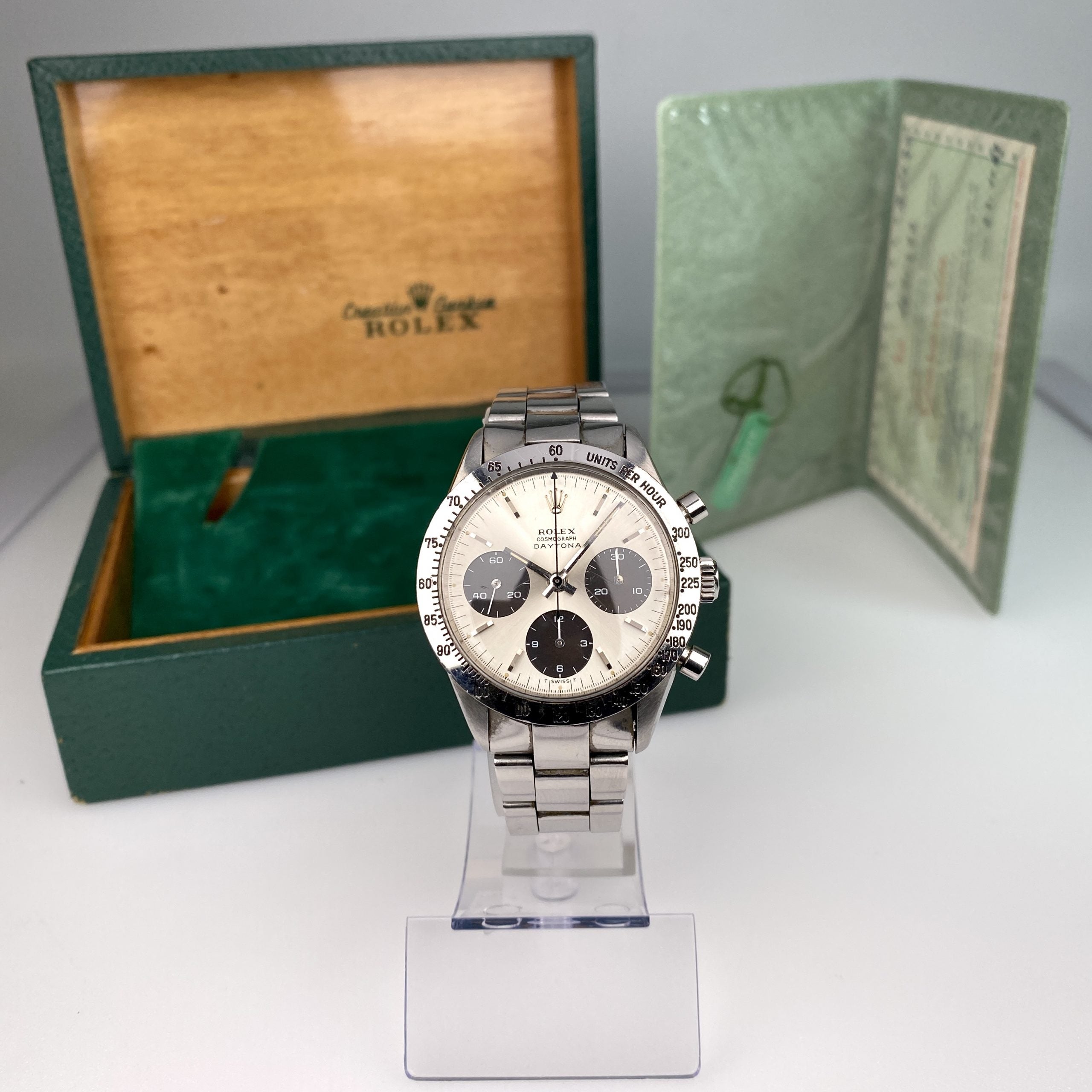 1967 Rolex Daytona 6239 Tropical Brown Sub Dials with Original Box & Papers