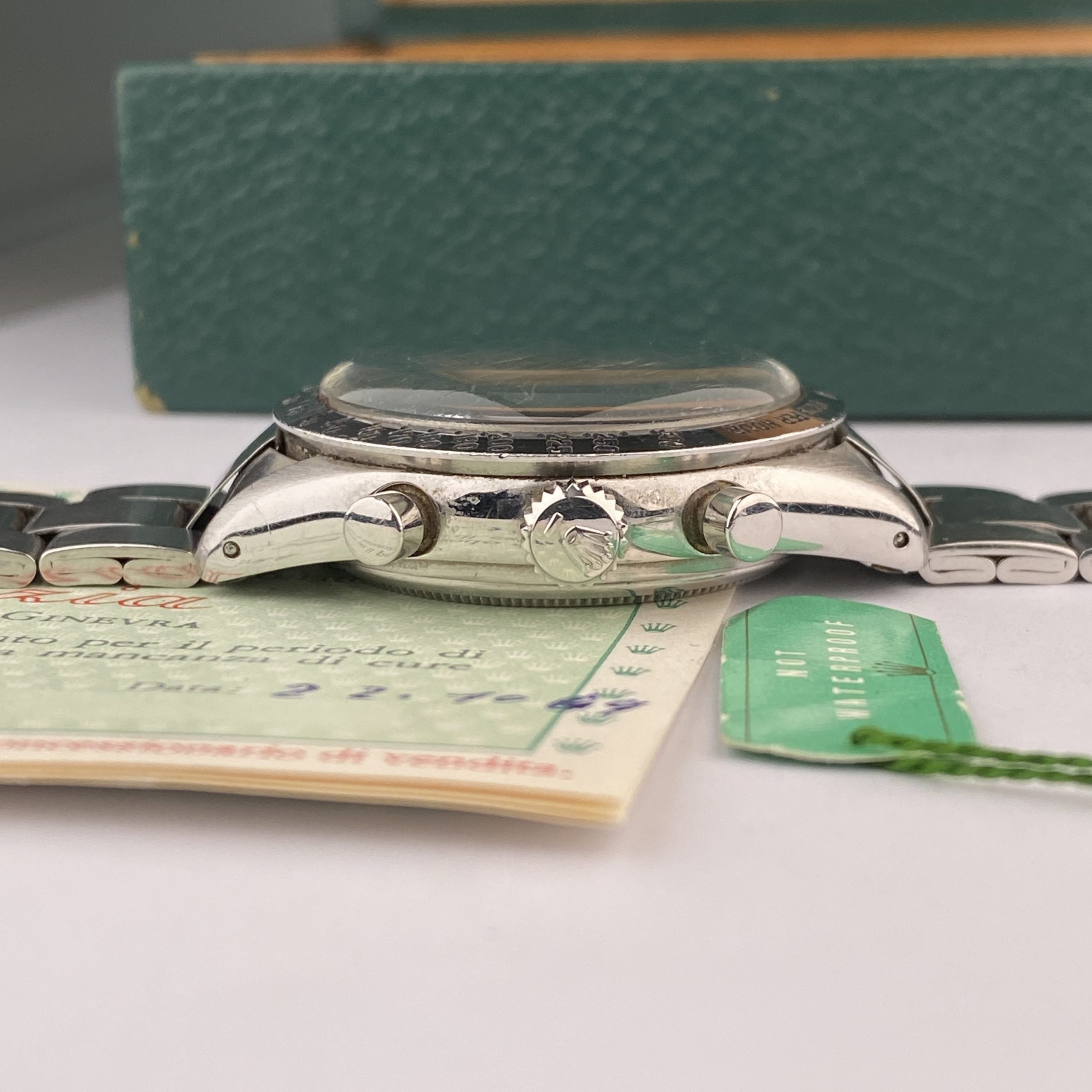1967 Rolex Daytona 6239 Tropical Brown Sub Dials with Original Box & Papers