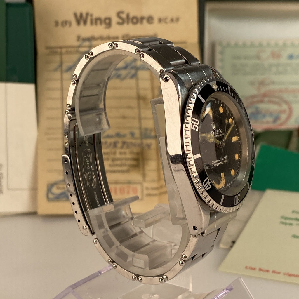 1967 Rolex Submariner 5513 Meter First Dial Extra Complete Set Box and Papers Collector Set