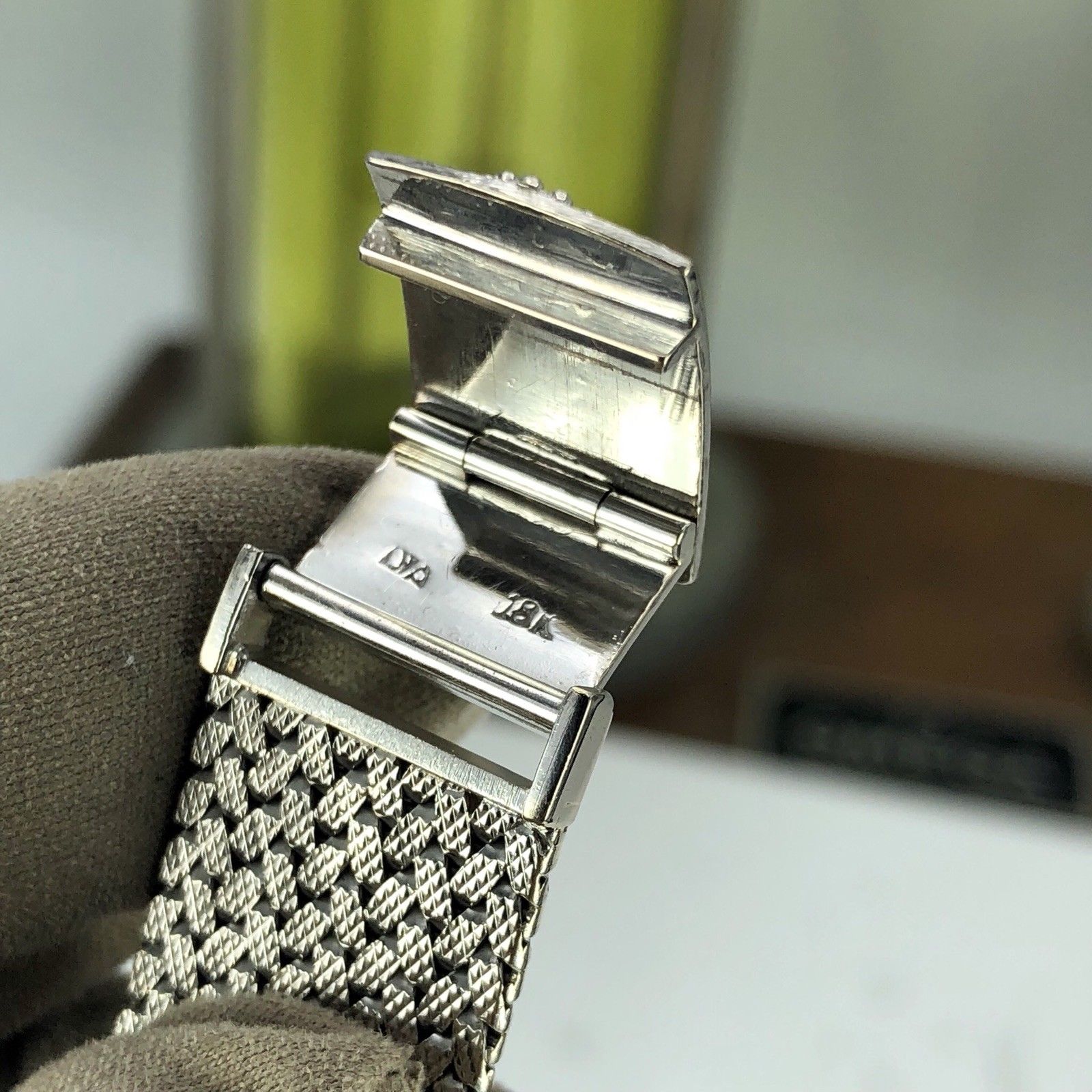 1967 Vintage Unique Rolex Geneve 18k Solid White Gold Cal. 1600 Manual