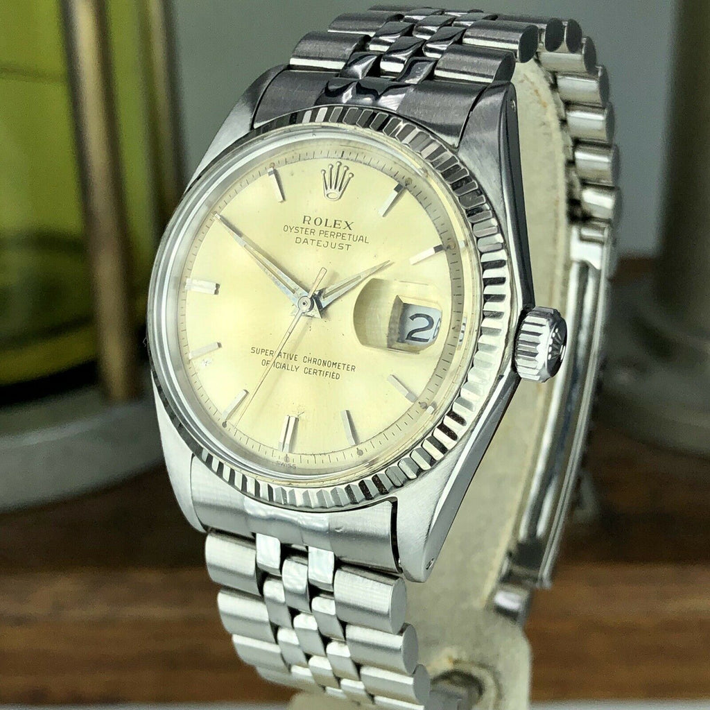 1968 Vintage Rolex Datejust 1601 Swiss Only Original Dial