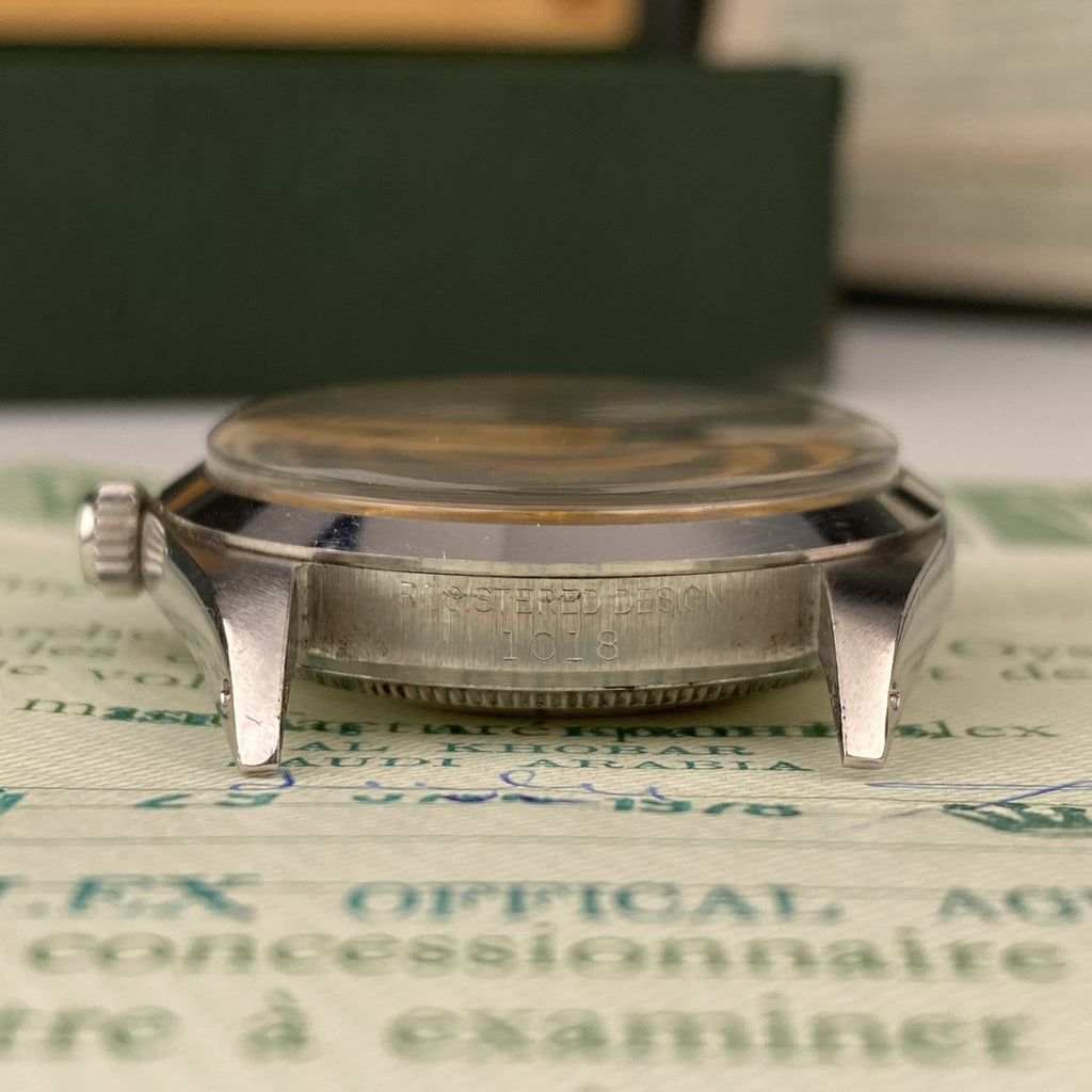 1969 Rolex Oyster Perpetual 1018 Champagne Dial 36mm in Mint Condition Complete Set Box & Papers